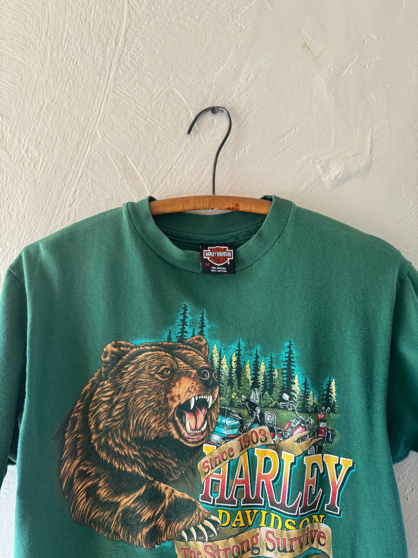 1990s Harley Davidson Pueblo Colorado Bear T-Shirt