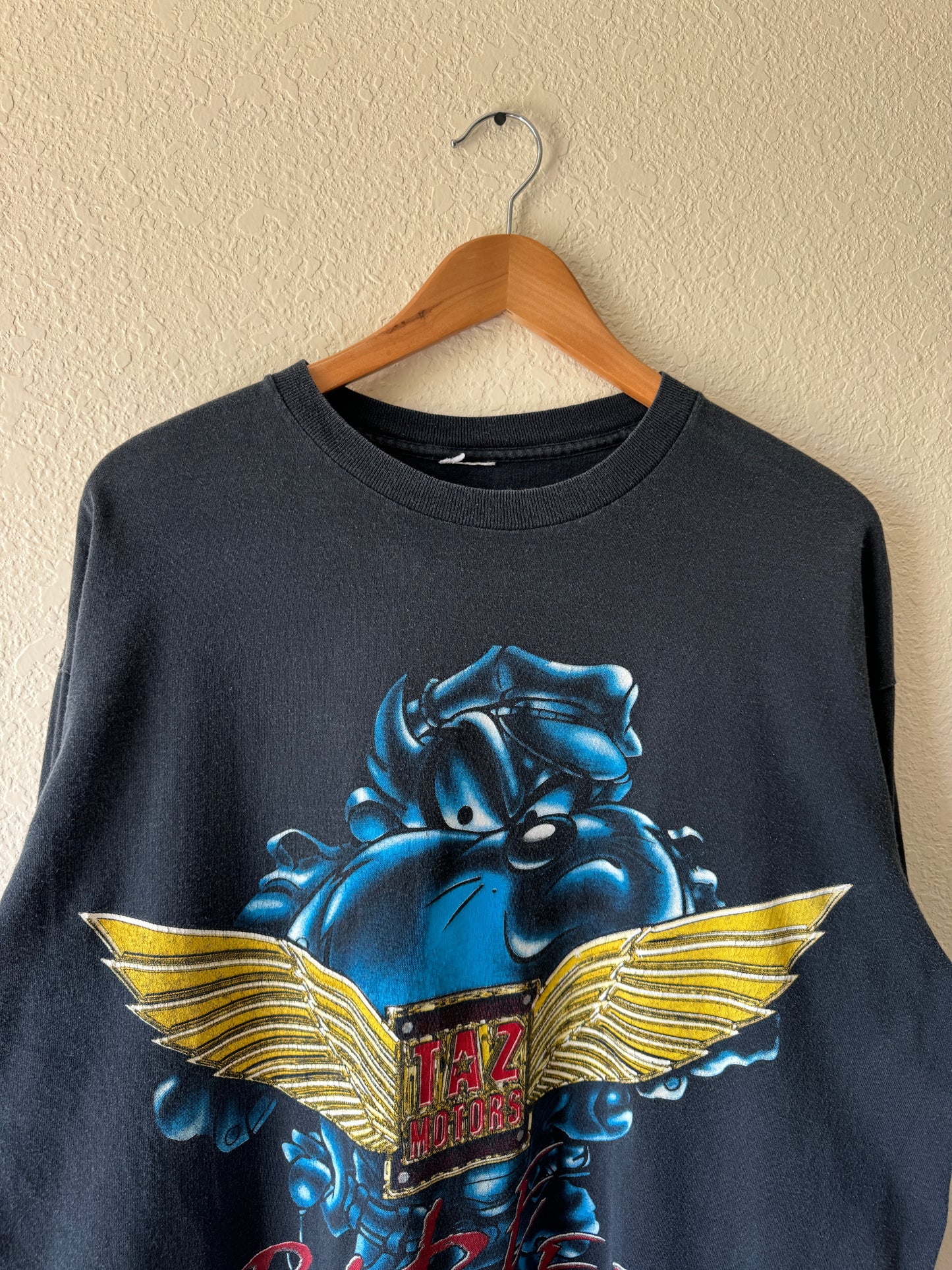 1990s TAZ Motors Looney Tunes Long Sleeve T-Shirt