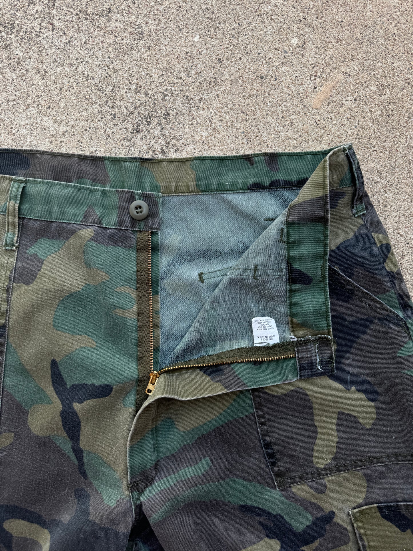 1970s Military Army Camouflage Pants