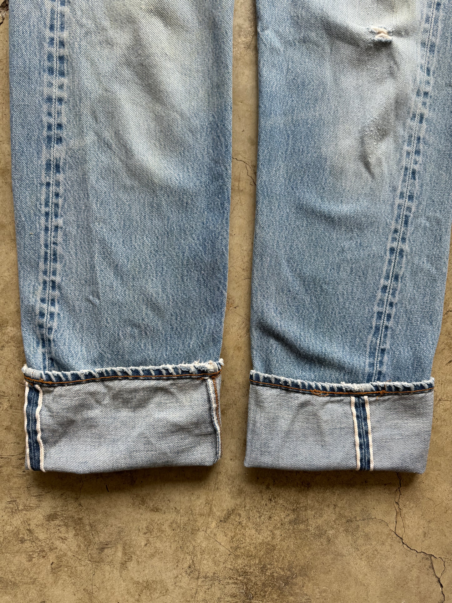 1970/80s Levis 501s Selvedge Distressed Jeans