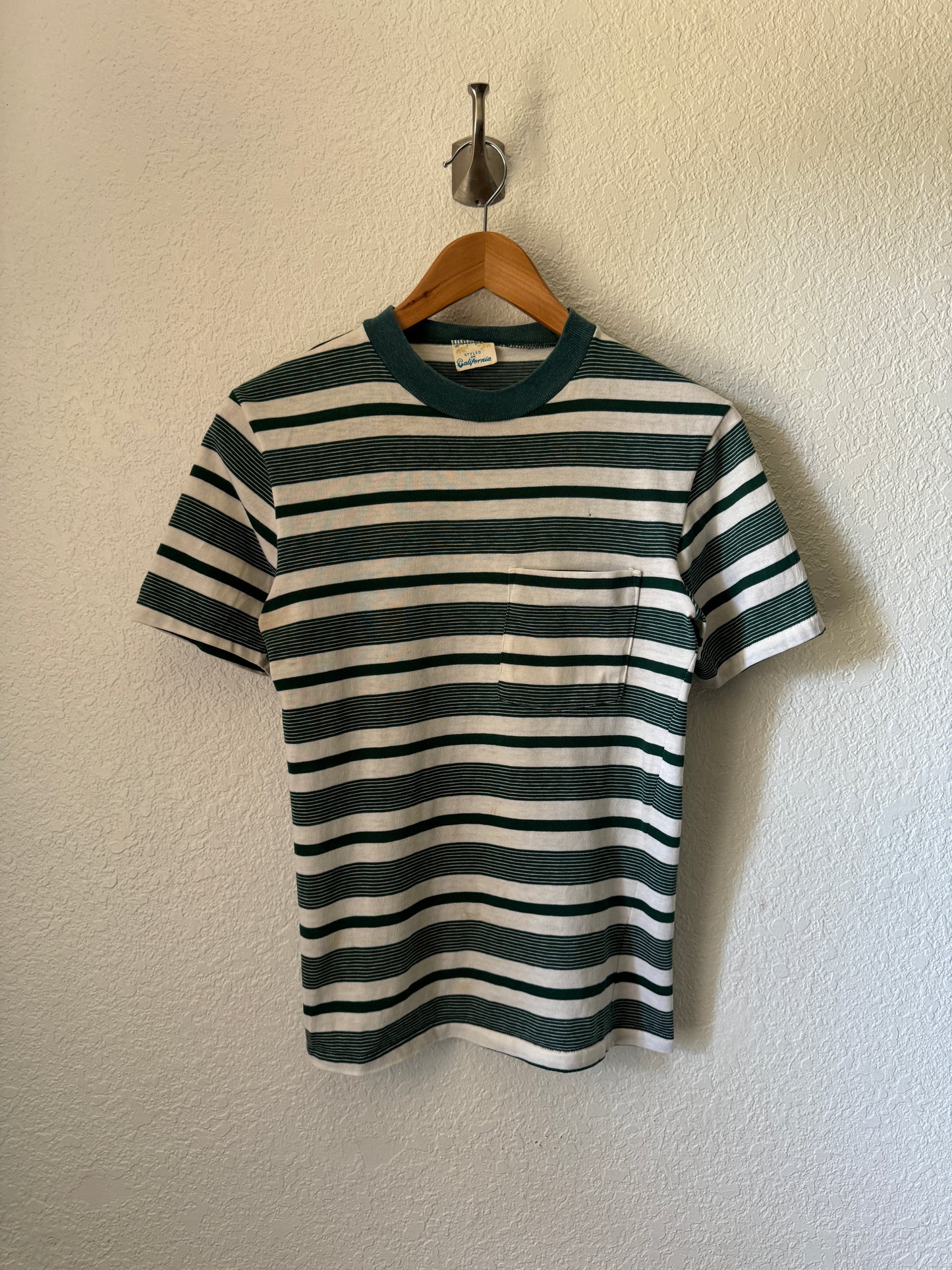 Vintage Striped Green T-Shirt