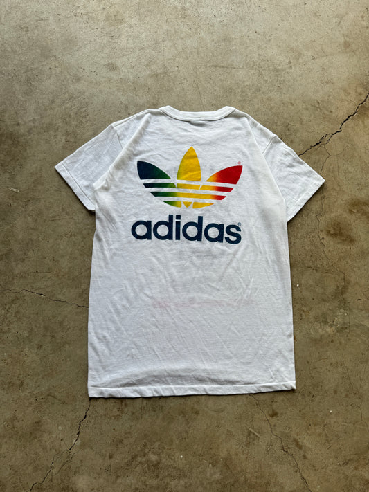 1980s Adidas Arizona Rainbow Trefoil T-Shirt