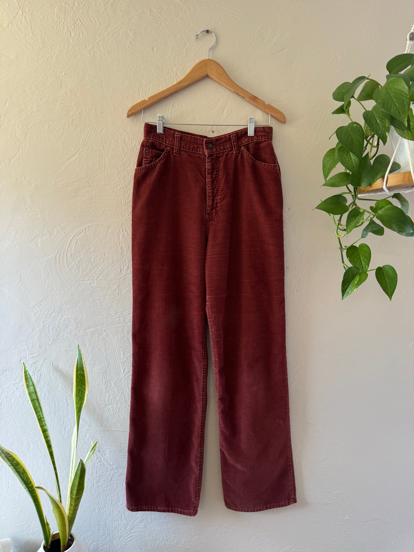 1970s Big “E” Levis Corduroy High Waisted Loose Pants