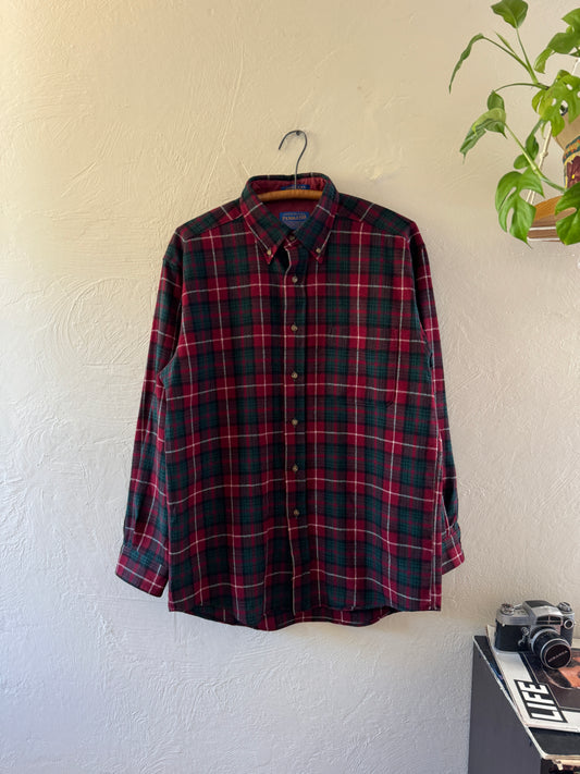 1990s Pendleton Wool Plaid Flannel Shirt