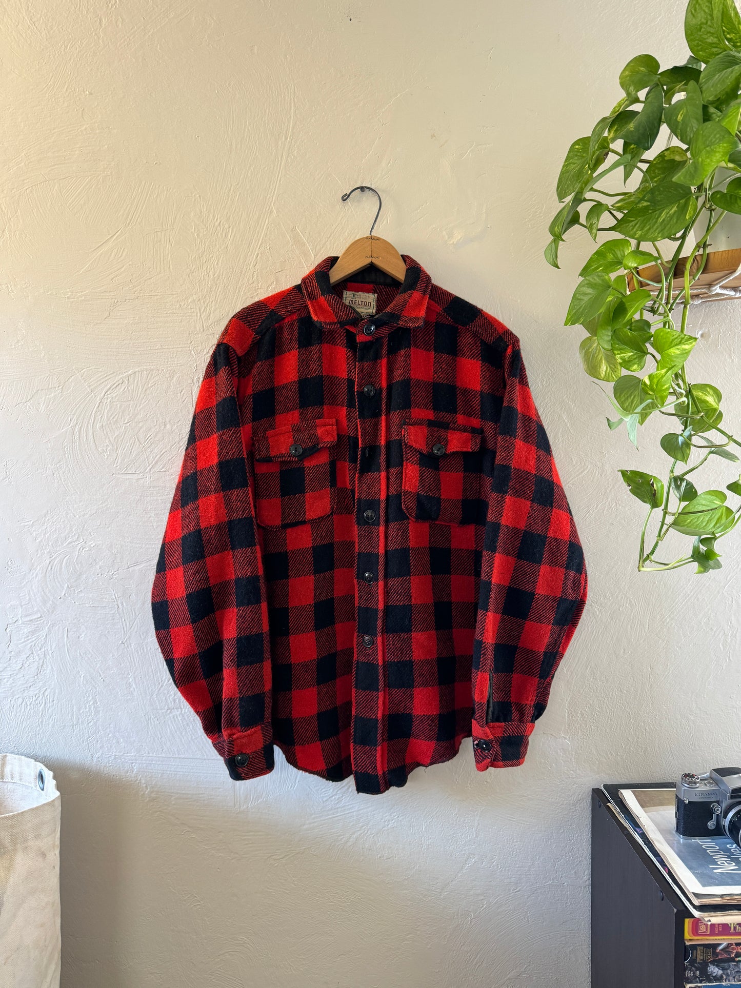 1950/60s Melton Wintermaster Buffalo Plaid Button Up Flannel