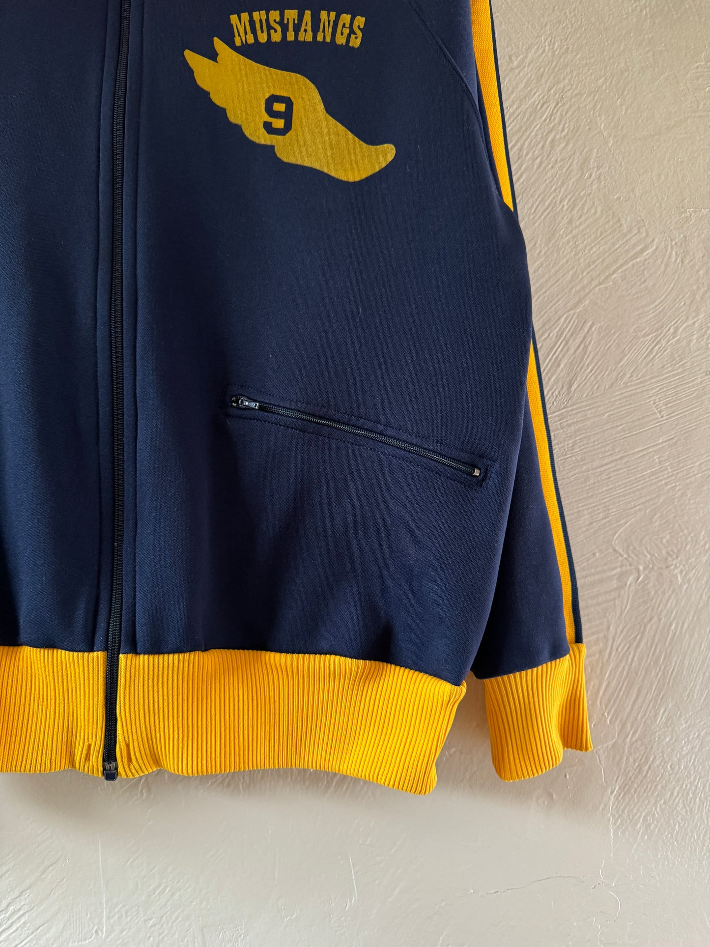 1980s Sportswear Mustangs Zip Up Jacket