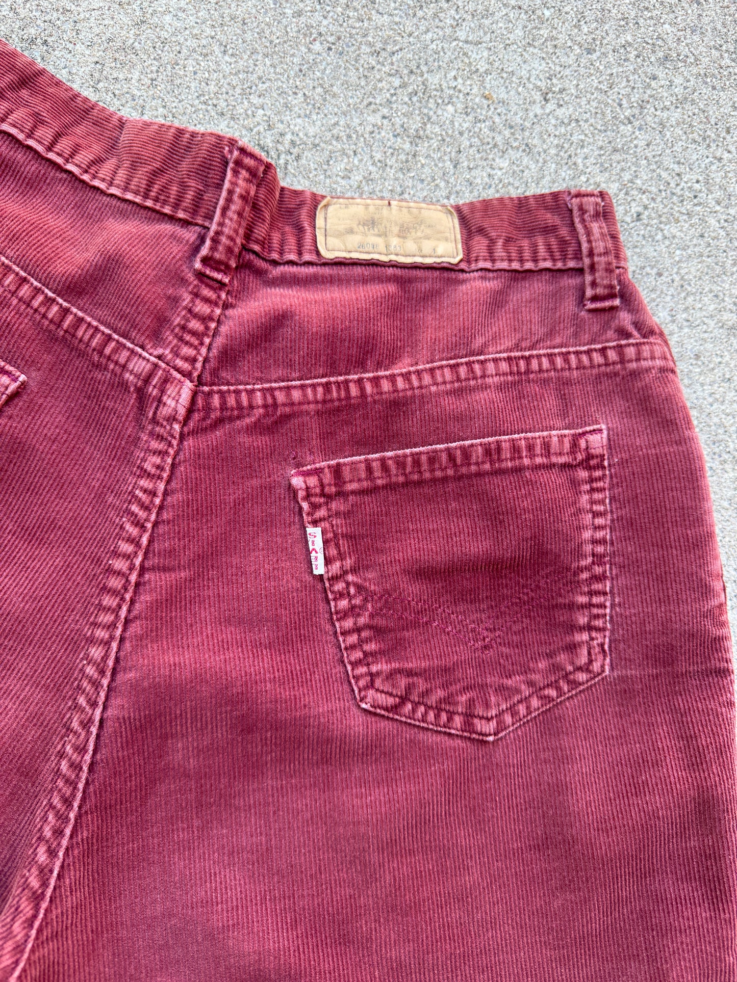 1970s Big “E” Levis Corduroy High Waisted Loose Pants