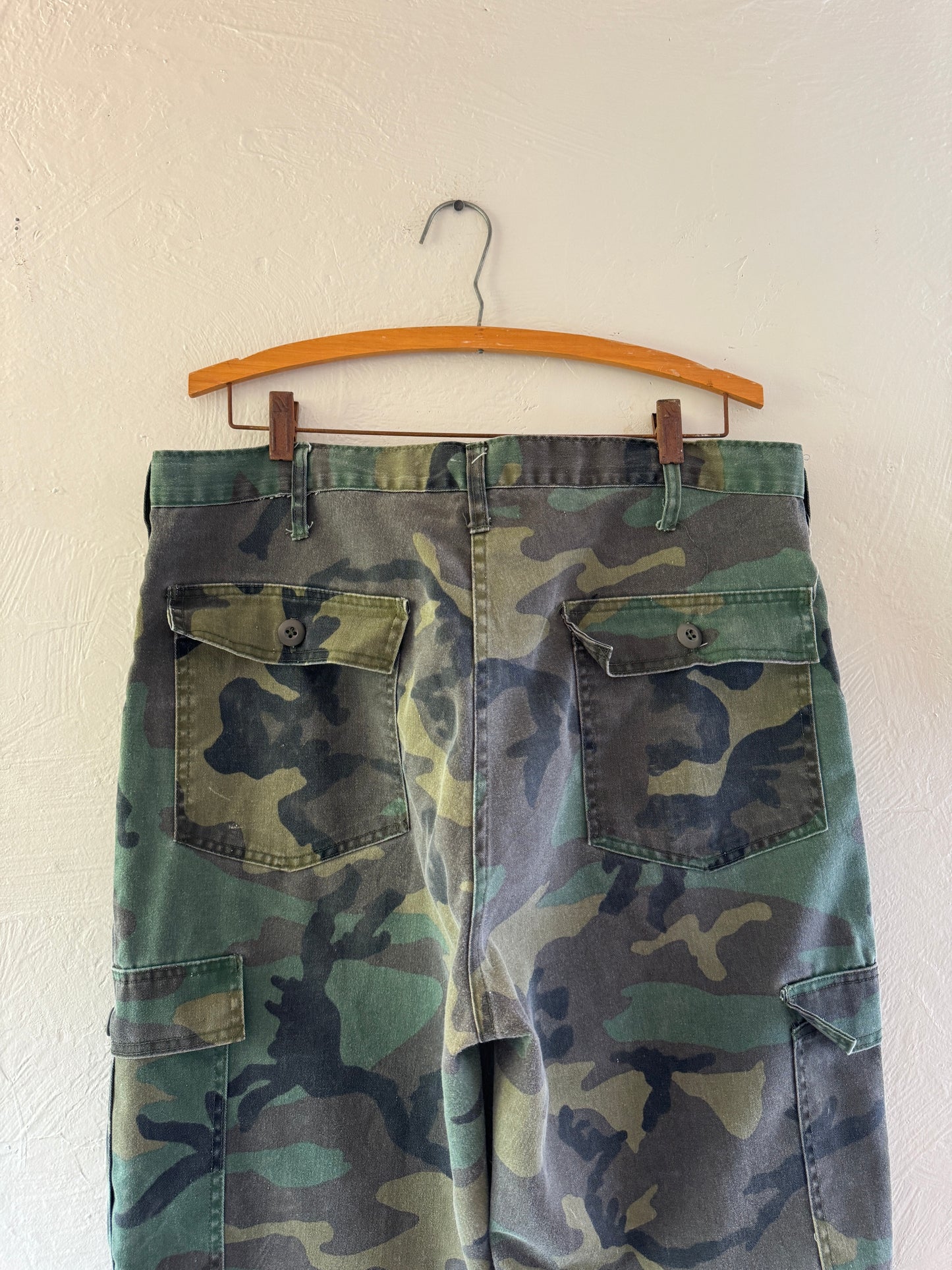 1970s Military Army Camouflage Pants