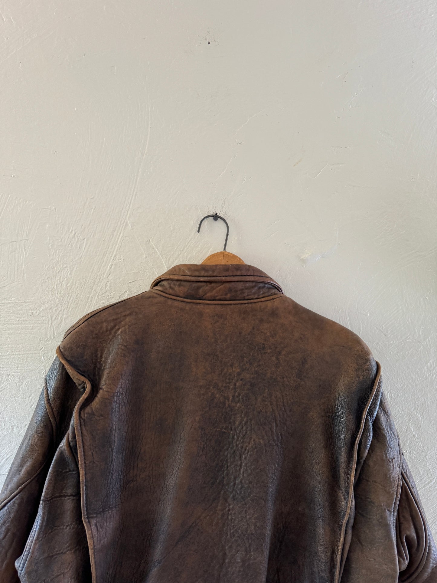 1980s G-2 US Navy Bomber Leather Jacket