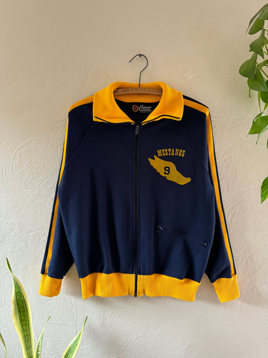 1980s Sportswear Mustangs Zip Up Jacket