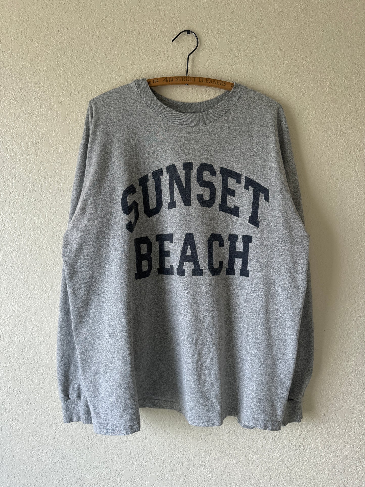 1990s Sunset Beach Heavy Cotton Long Sleeve T-Shirt