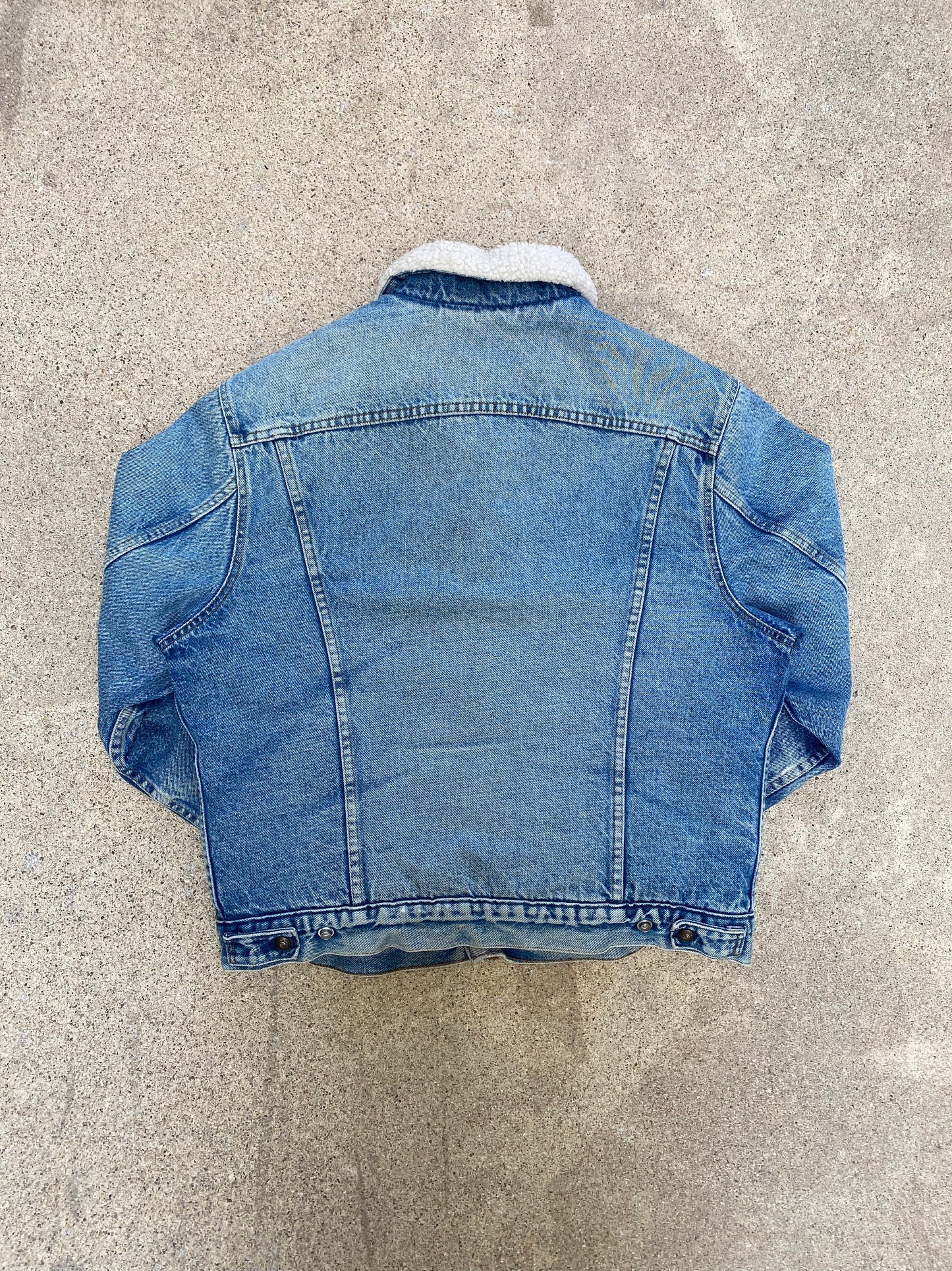 1980s Levis Denim Trucker Sherpa Jacket