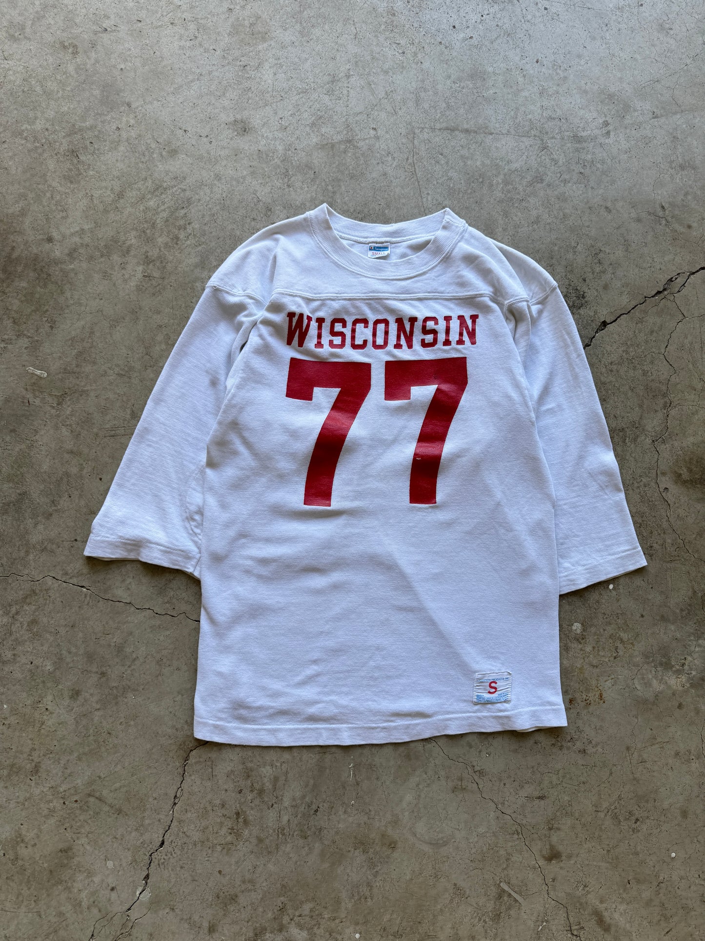 1970s Champion Wisconsin Football Jersey