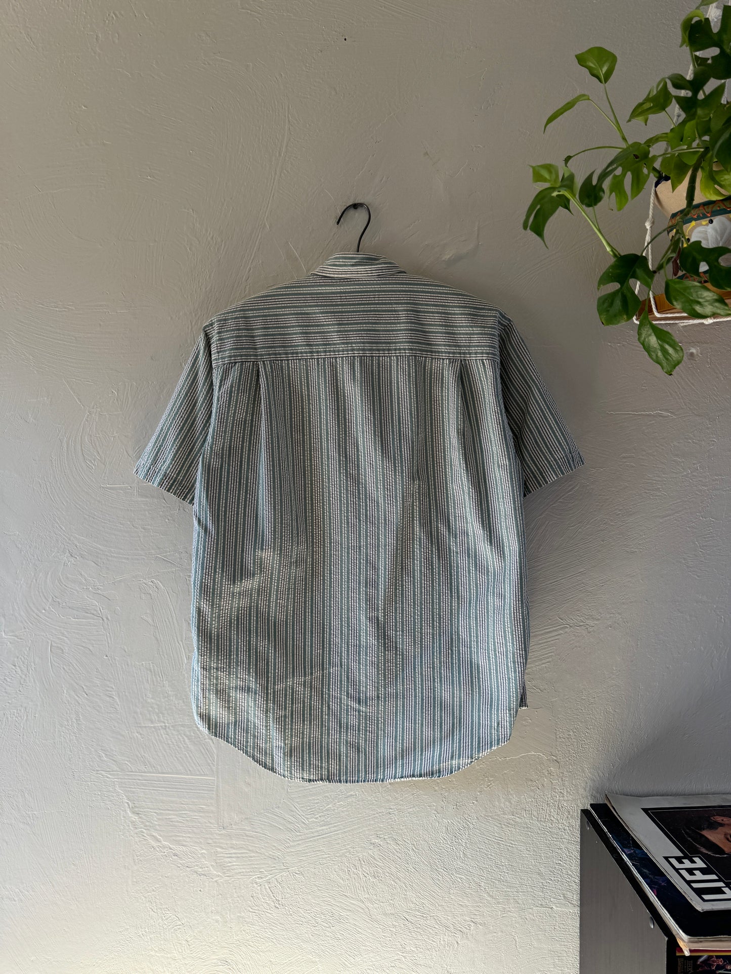 1970/80s LL Bean Stripped Button Down Short Sleeve Shirt (1)