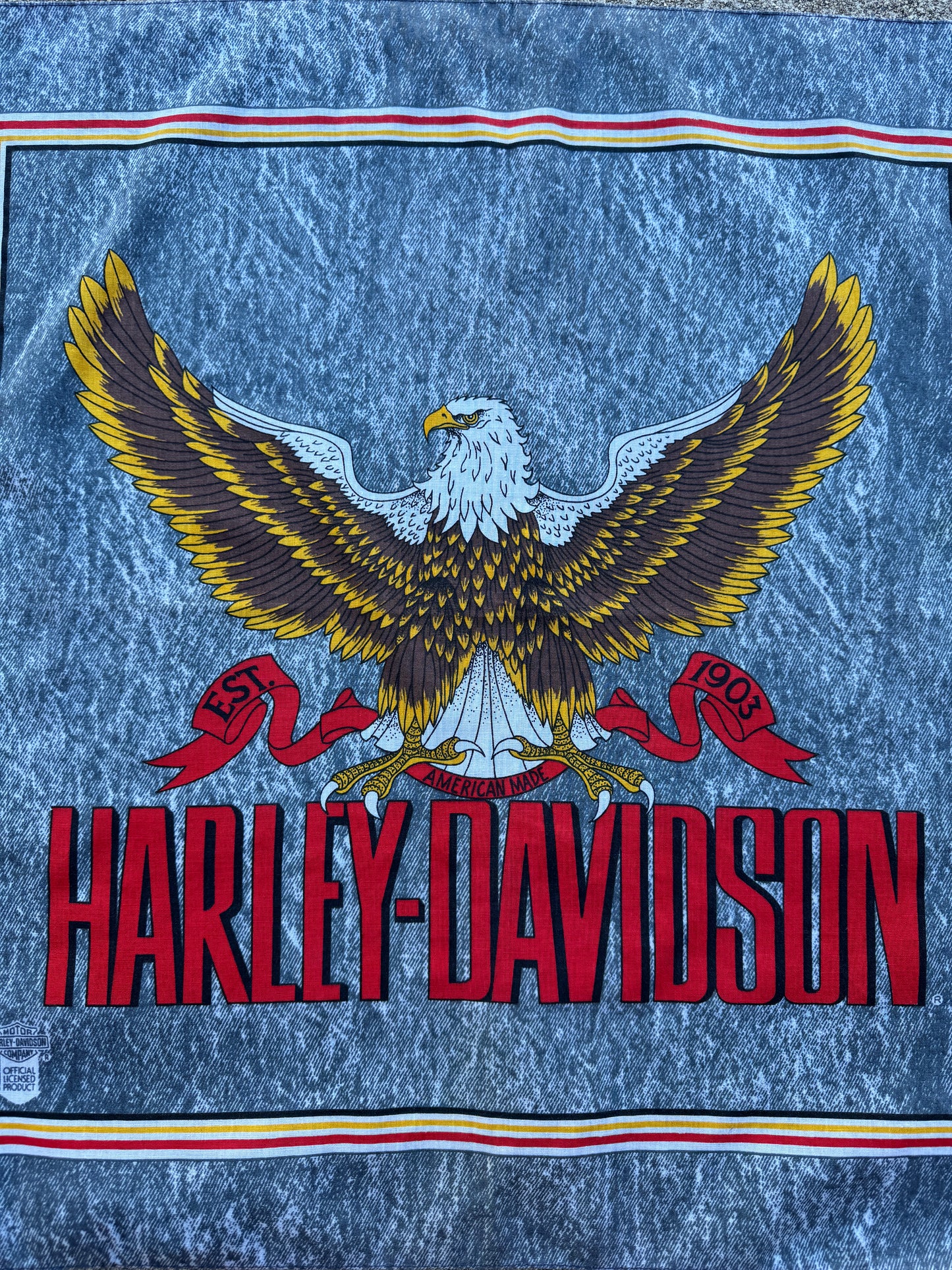 1990s Harley Davidson Bandana (1)