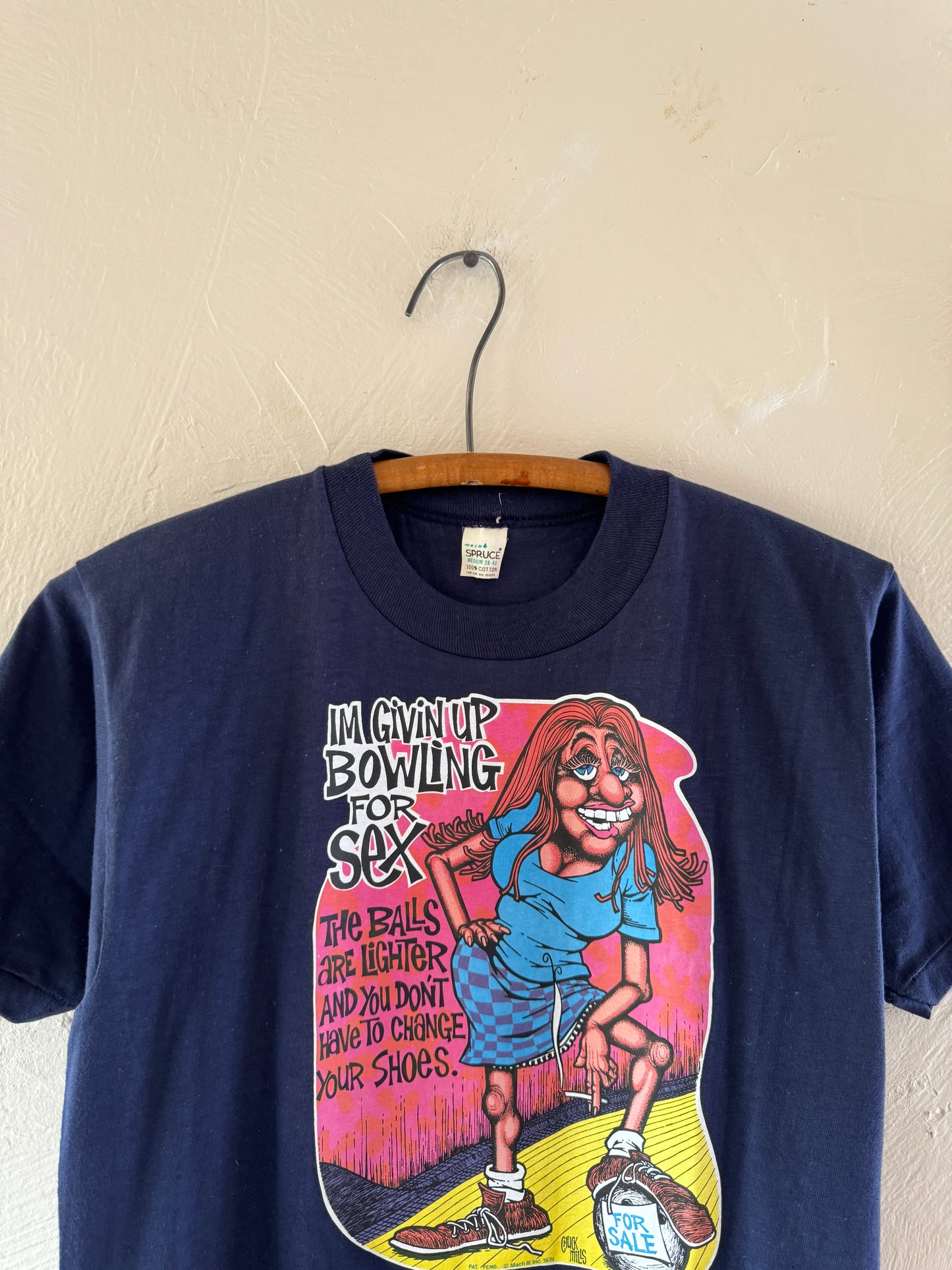 1970s I’m Giving Up Bowling For Sex Parody T-Shirt