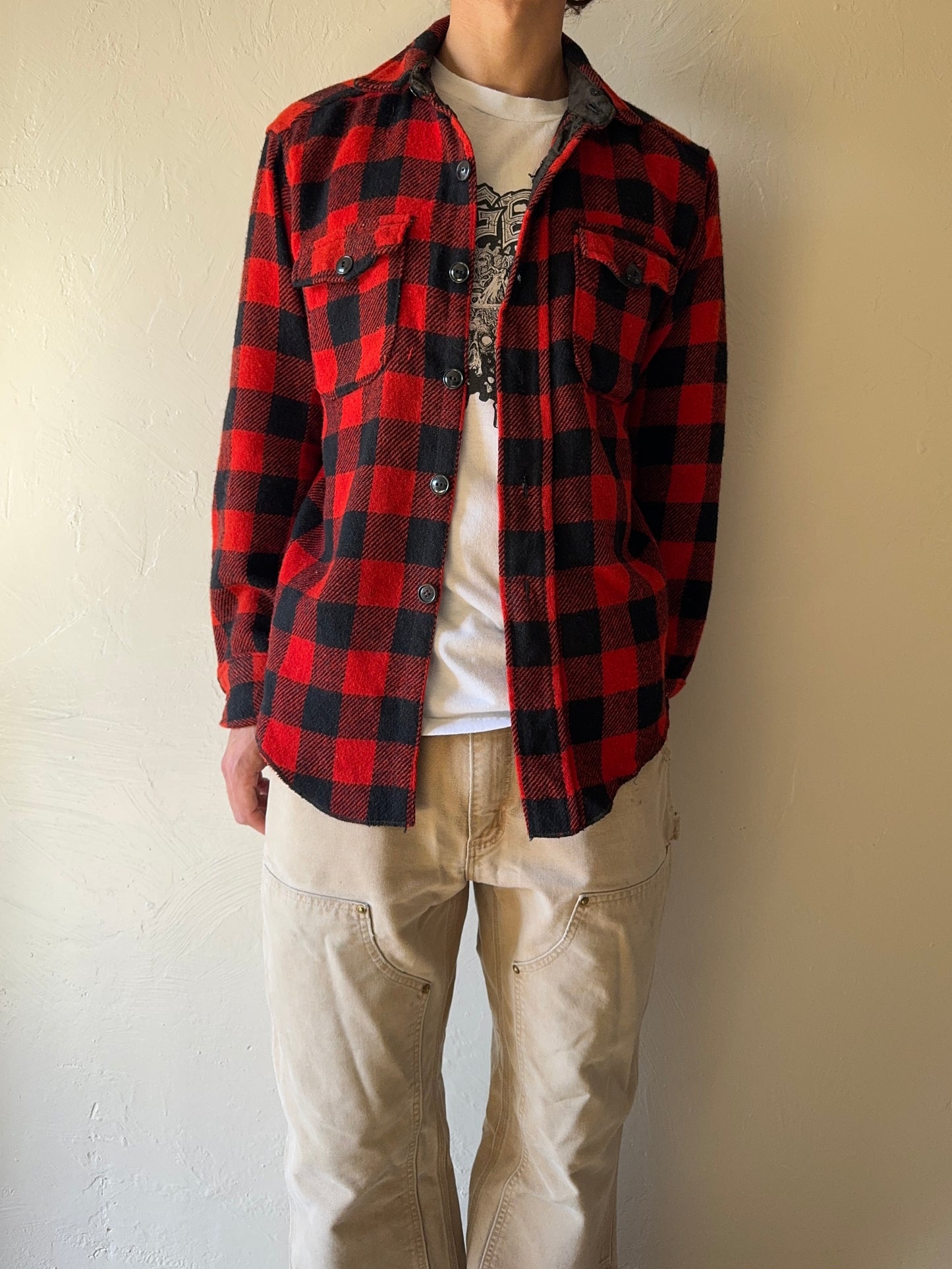 1950/60s Melton Wintermaster Buffalo Plaid Button Up Flannel