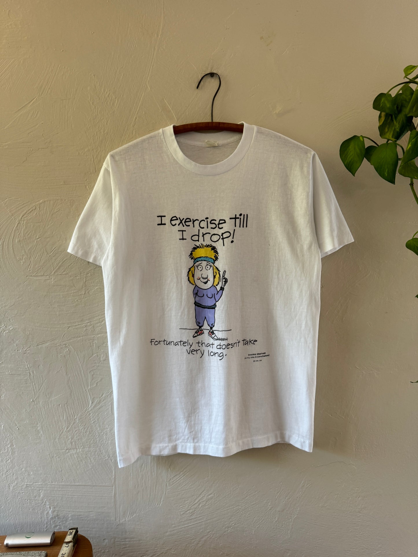 1980/90s “I Exercise Till I Drop” Parody T-Shirt