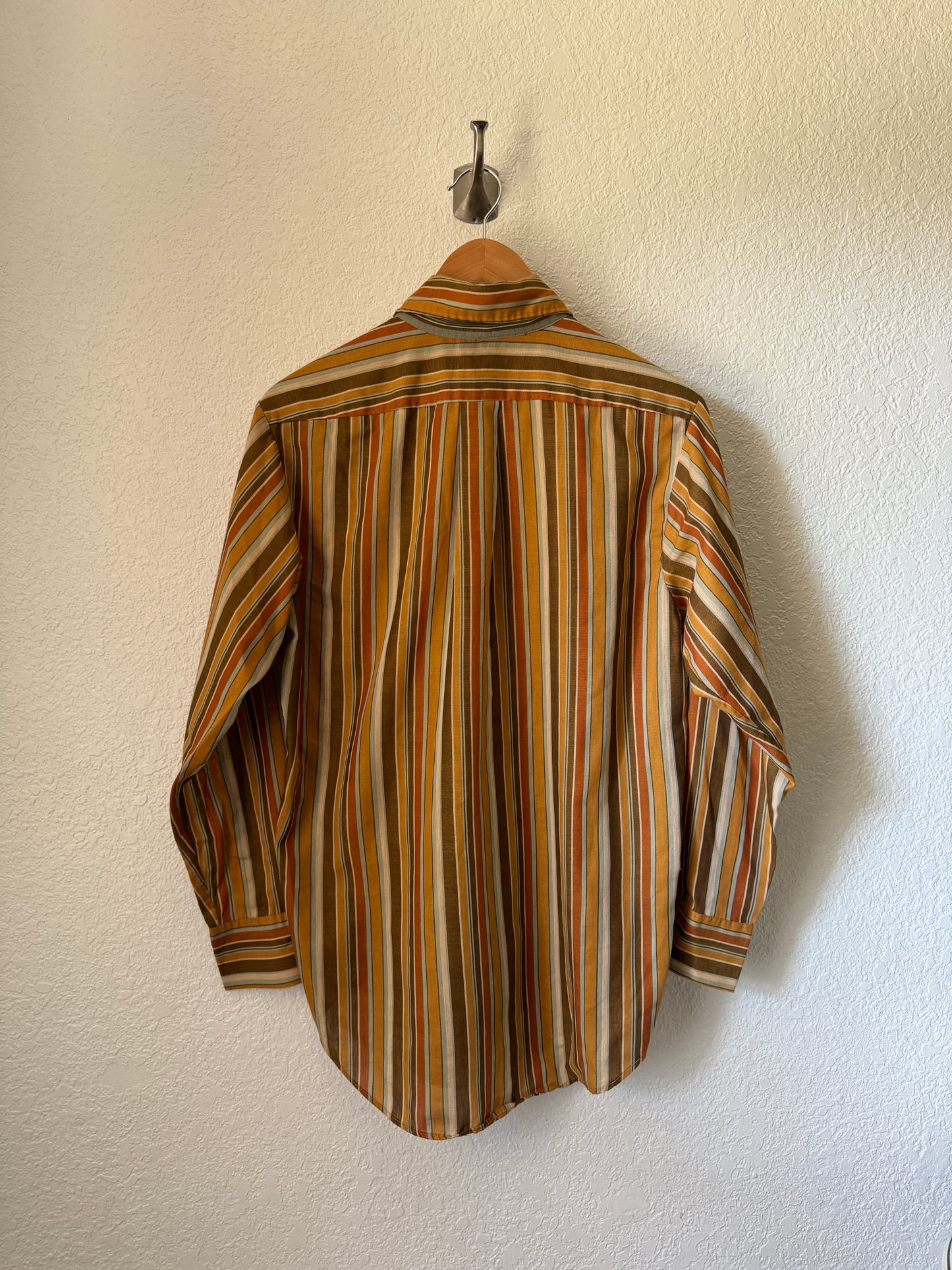 1970s Towncraft Striped Button Up Shirt