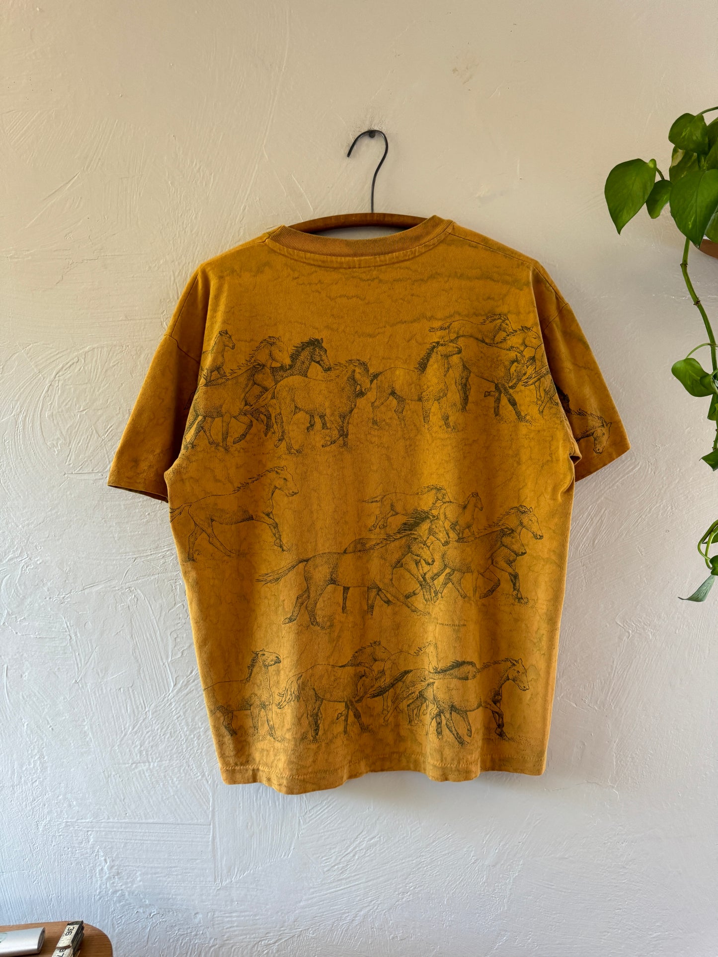 1990s All Over Print Wild Horses Colorado T-Shirt