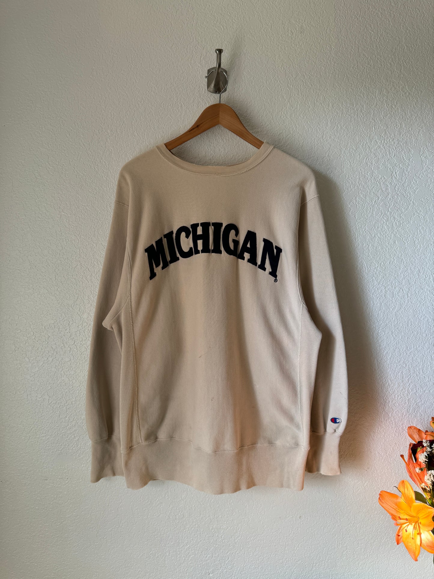 1990s Champion Reverse Weave Michigan Crewneck Sweater