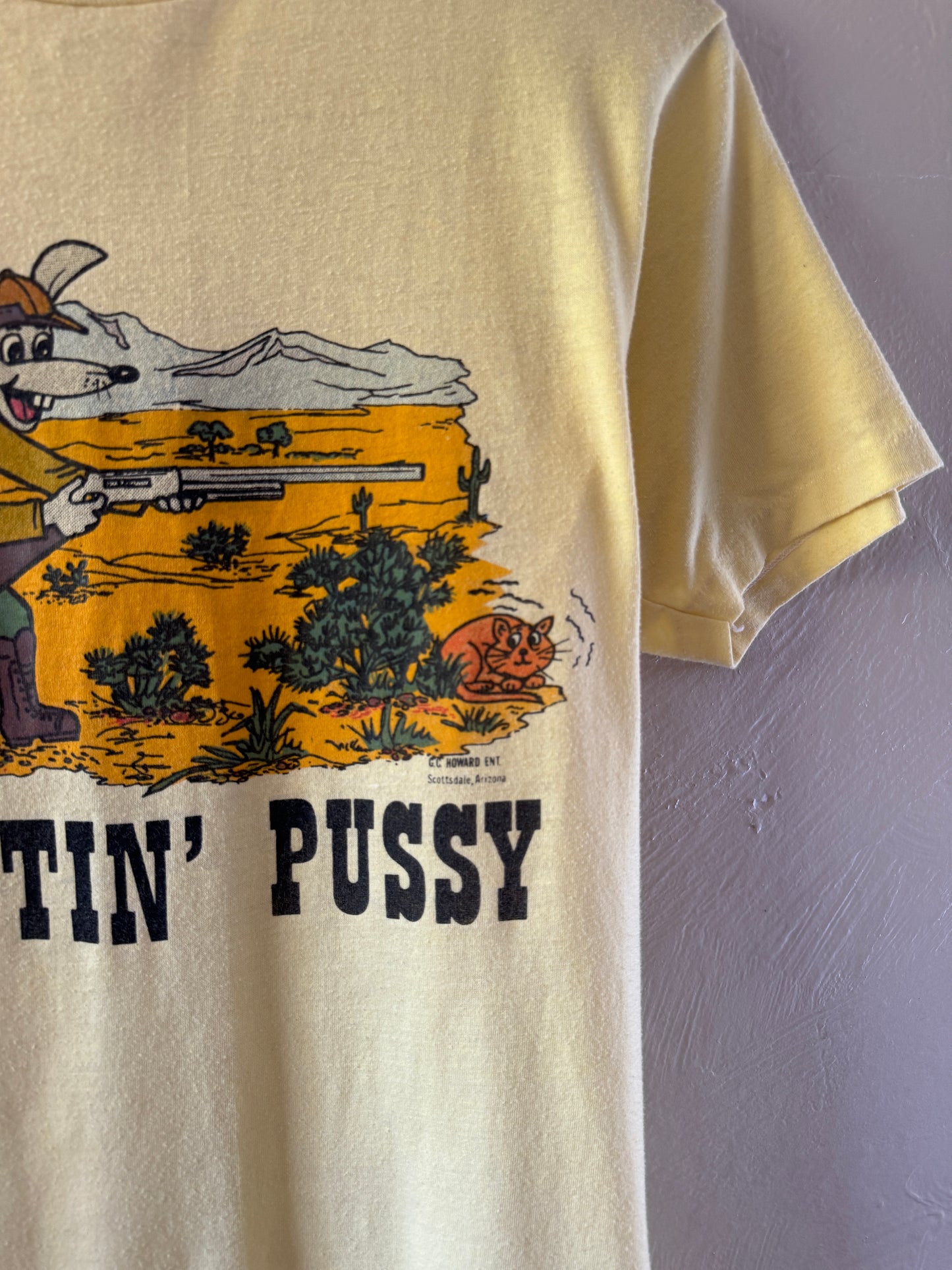 1980s Parody Huntin’ Pussy T-Shirt