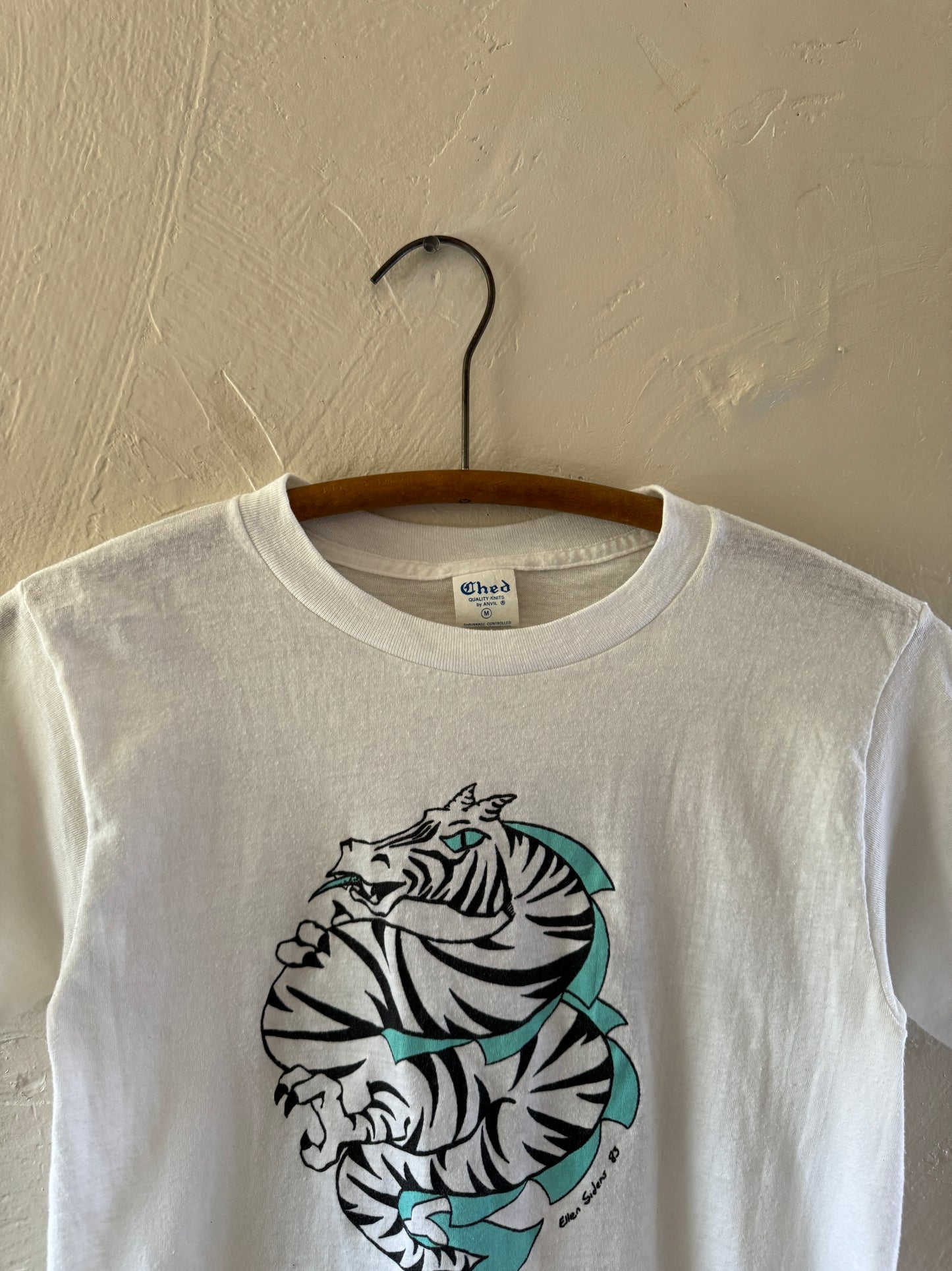 1980s Zebra Dragon Graphic T-Shirt