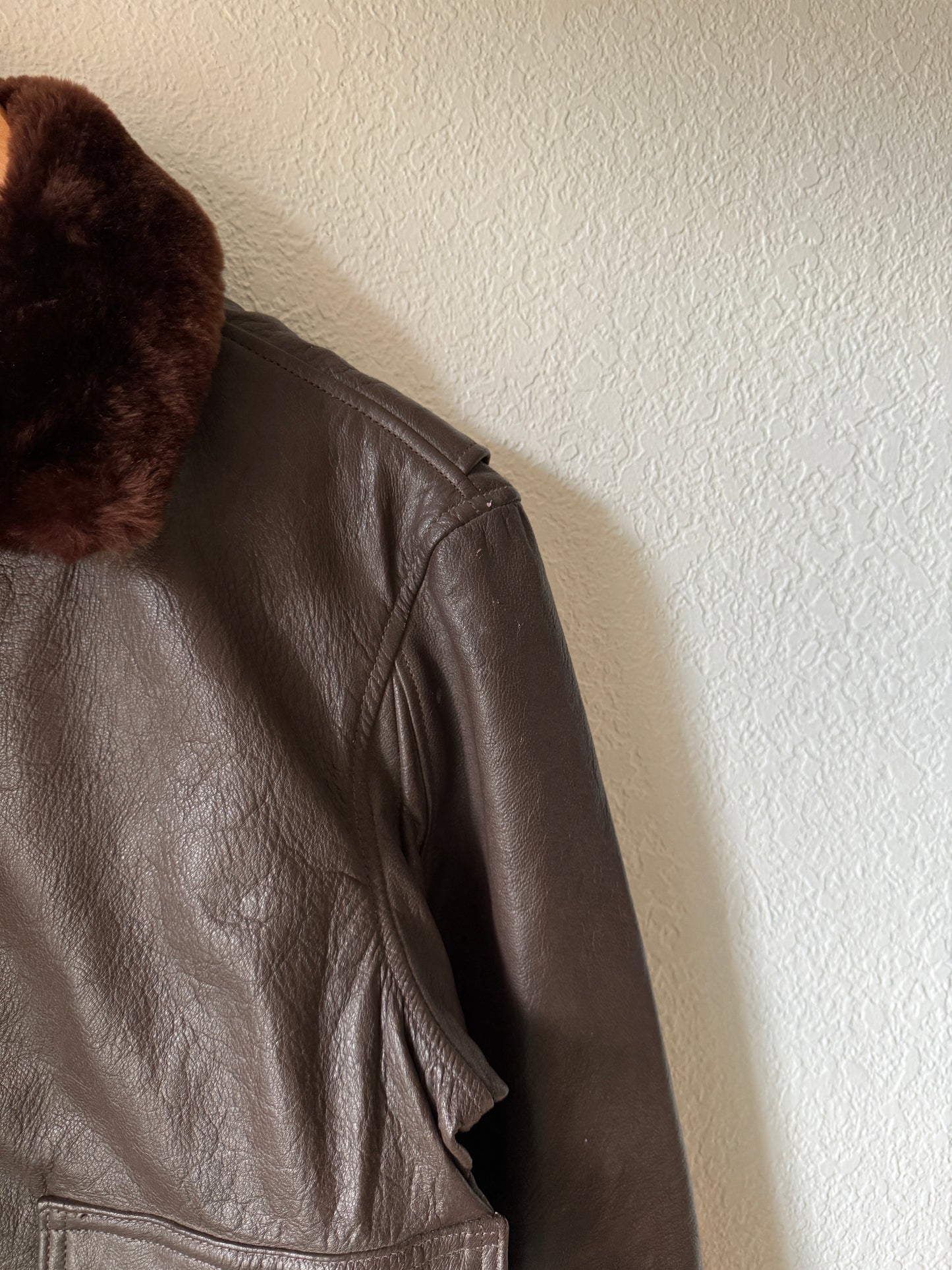 1970/80s G-1 USN Flight Leather Bomber Jacket