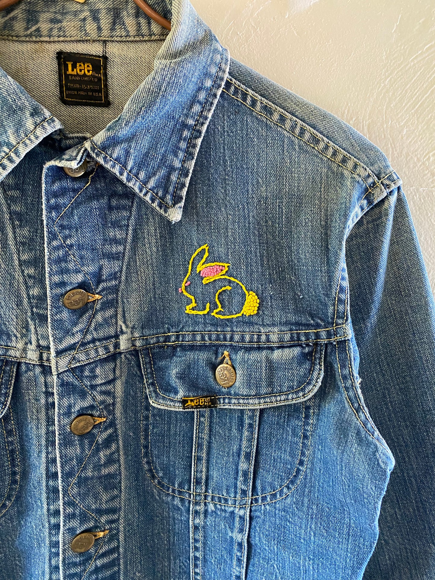 1970s Lee Sanforized Custom Embroidery Denim Jacket