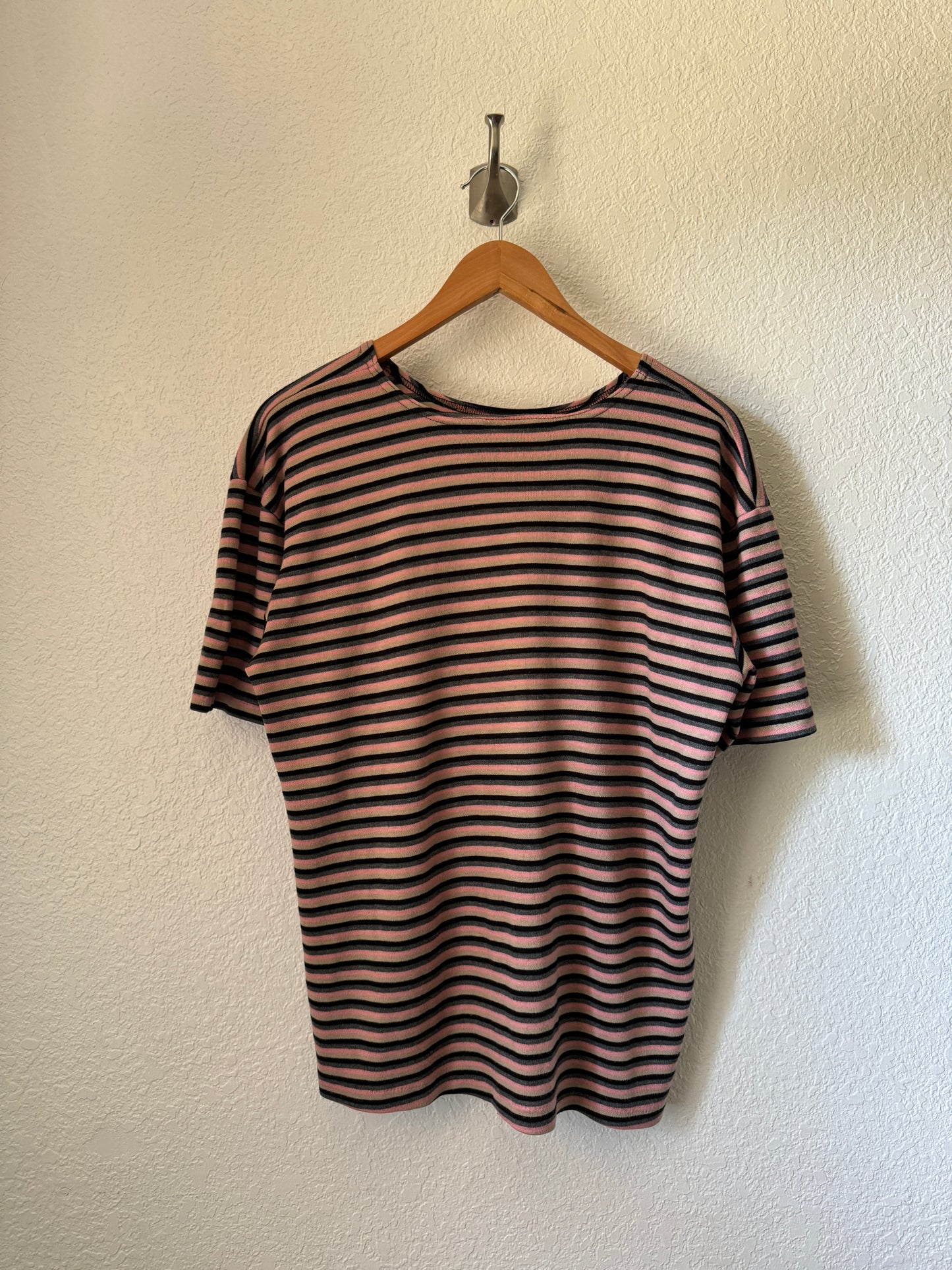 Vintage Striped Pink T-Shirt