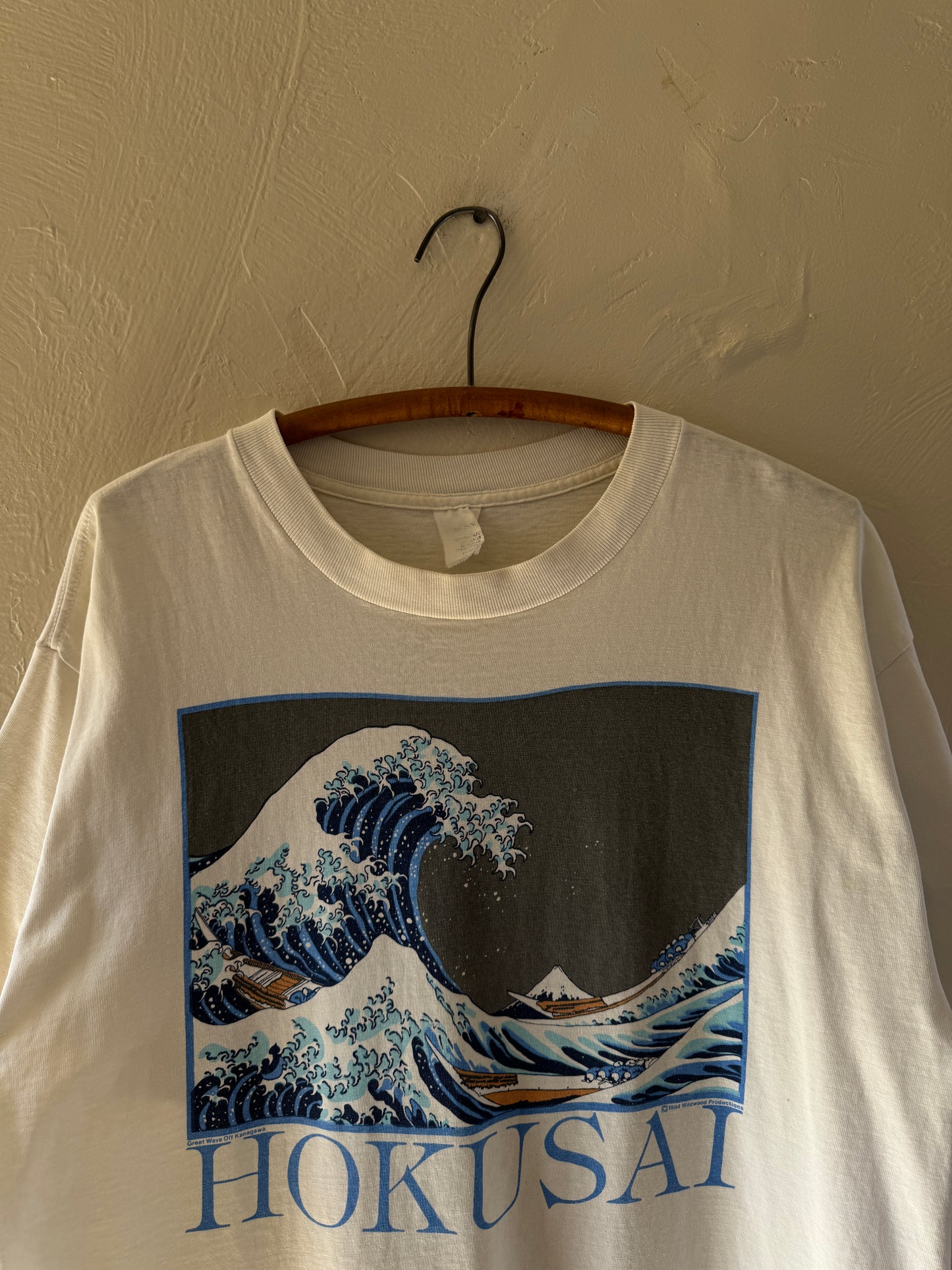 1980s Hokusai Great Wave Off Kanagawa Art Painting T-Shirt