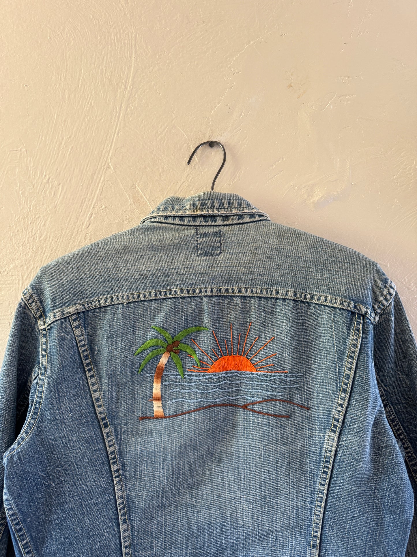 1970s Lee Sanforized Custom Embroidery Denim Jacket