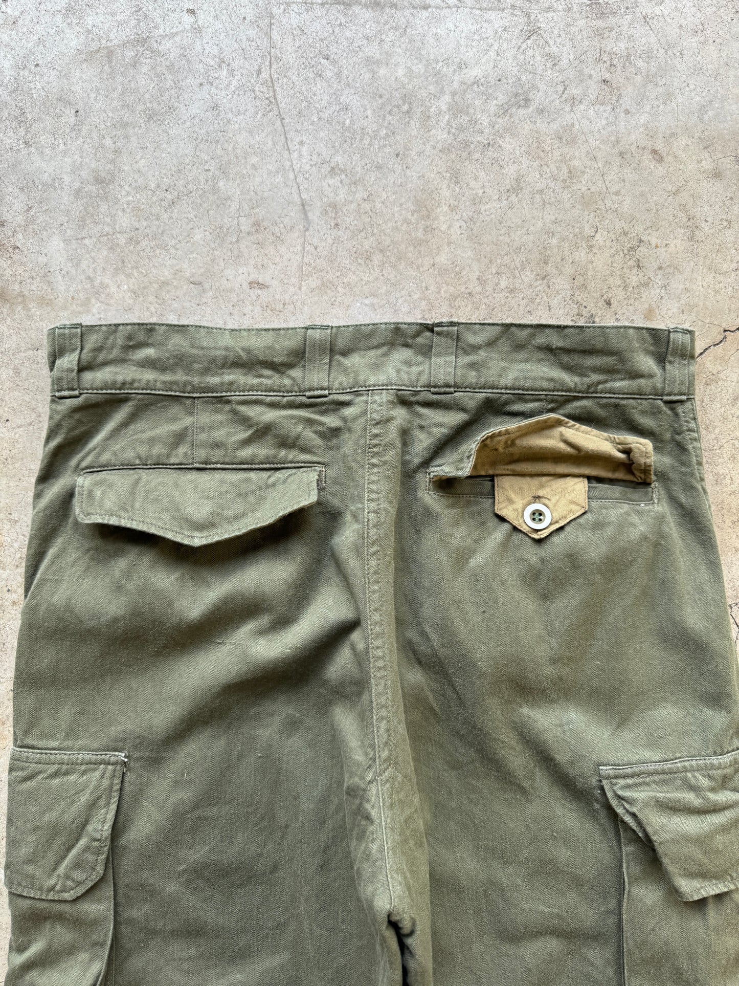 1950/60s French Military HBT Cargo Pants