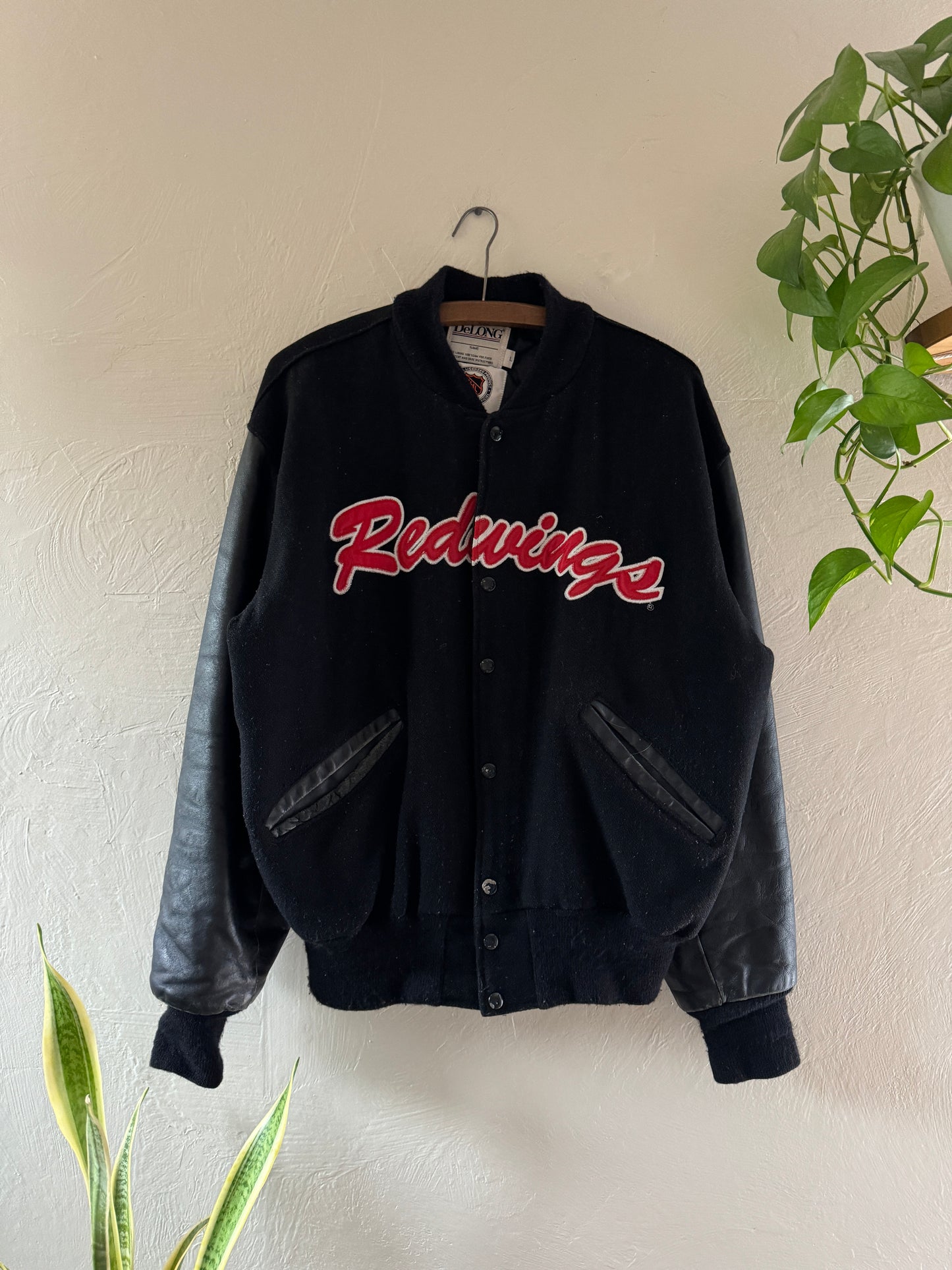 Vintage DeLong Redwings Varsity Jacket