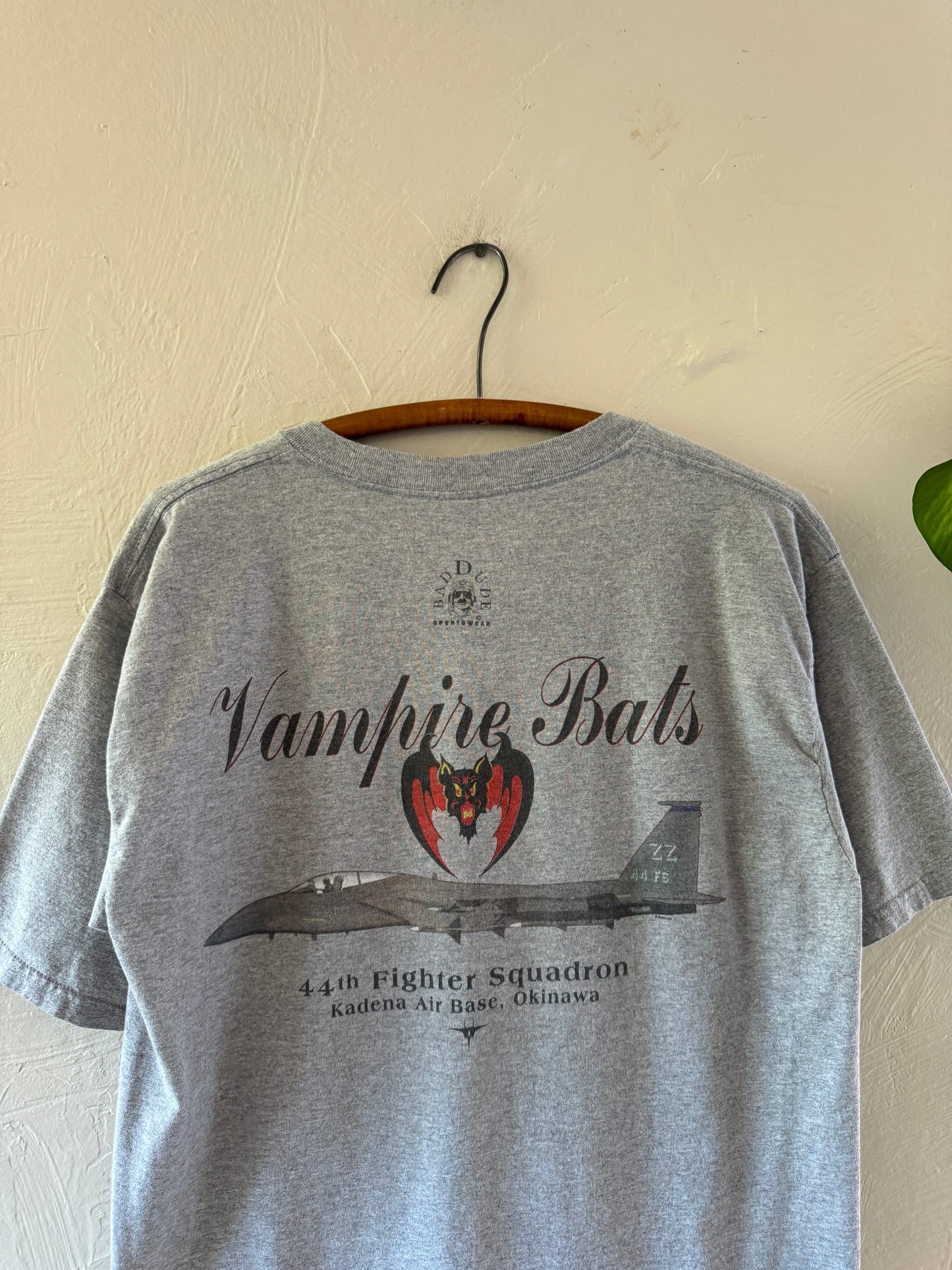 1990s Vampire Bats Fighter Squadron Okinawa T-Shirt