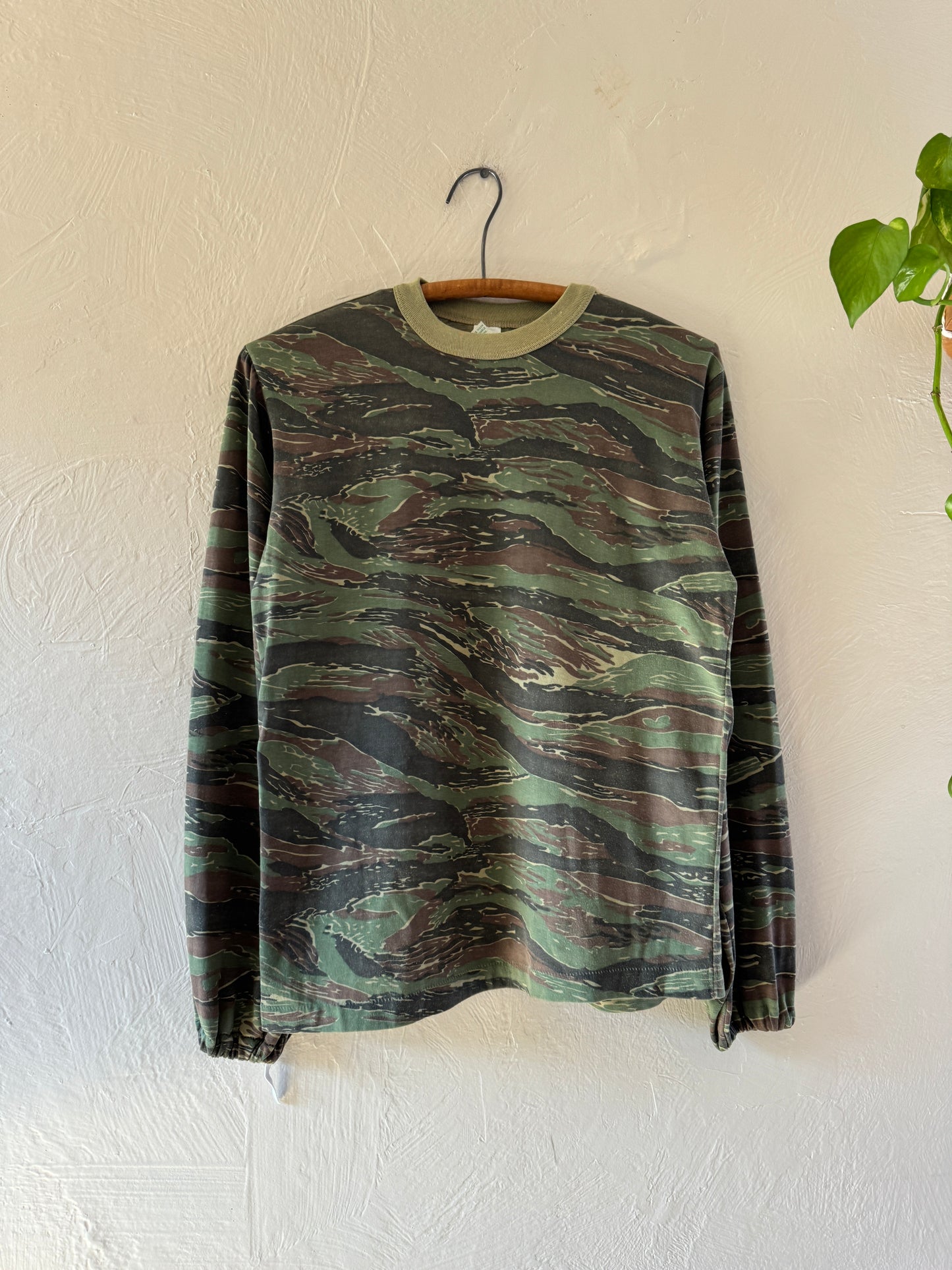 1970/80s Tiger Stripes Camouflage Long Sleeve T-Shirt