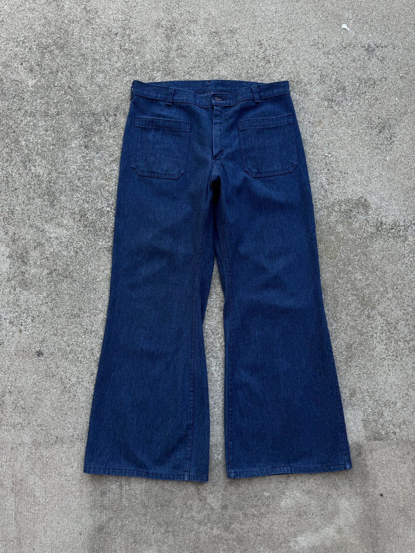 1980s USN Navdungaree Bell Bottoms Denim Pants (2)