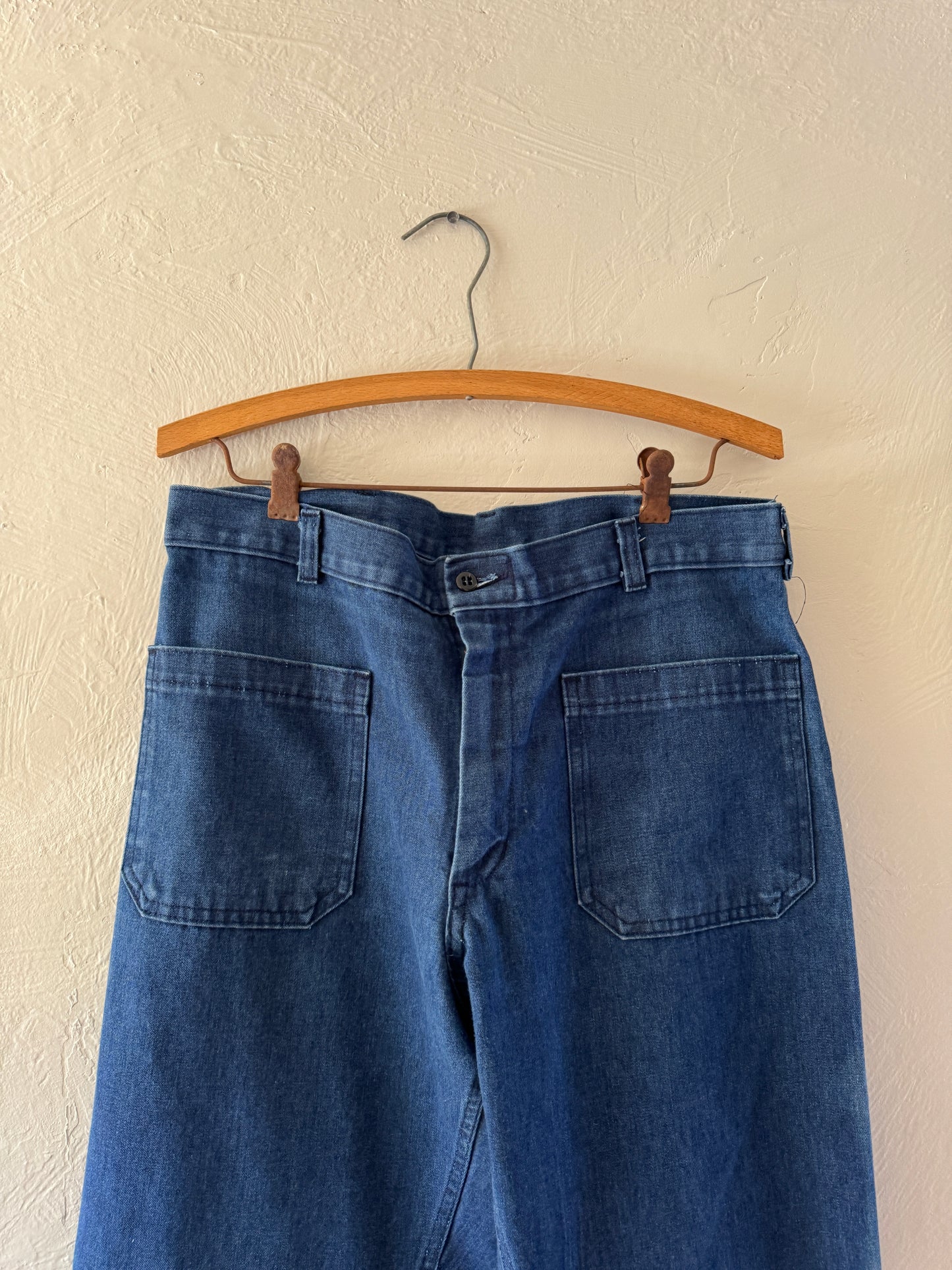 1980s USN Navdungaree Bell Bottoms Denim Pants