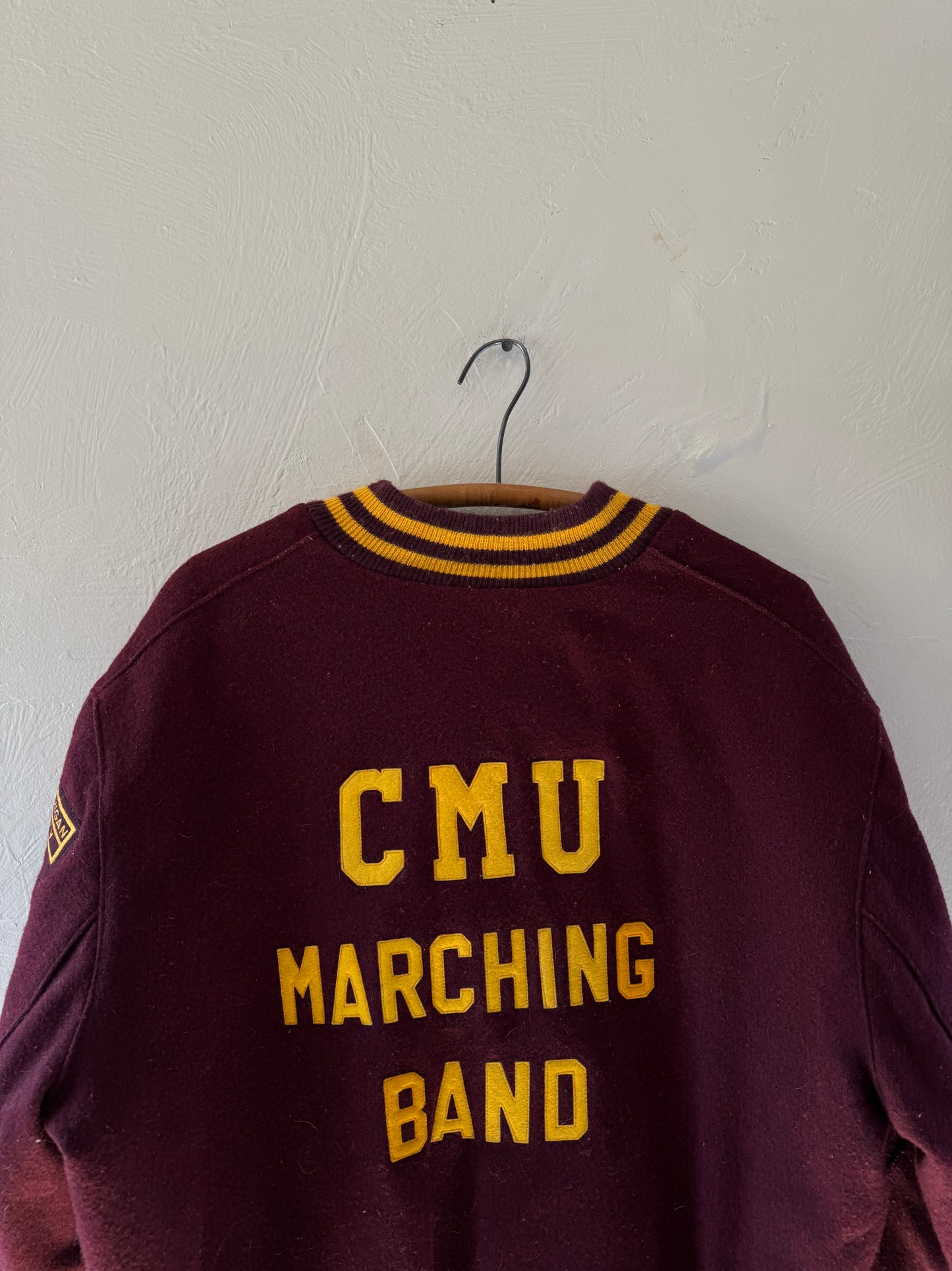 1990s Central Michigan University Marching Band Varsity Jacket