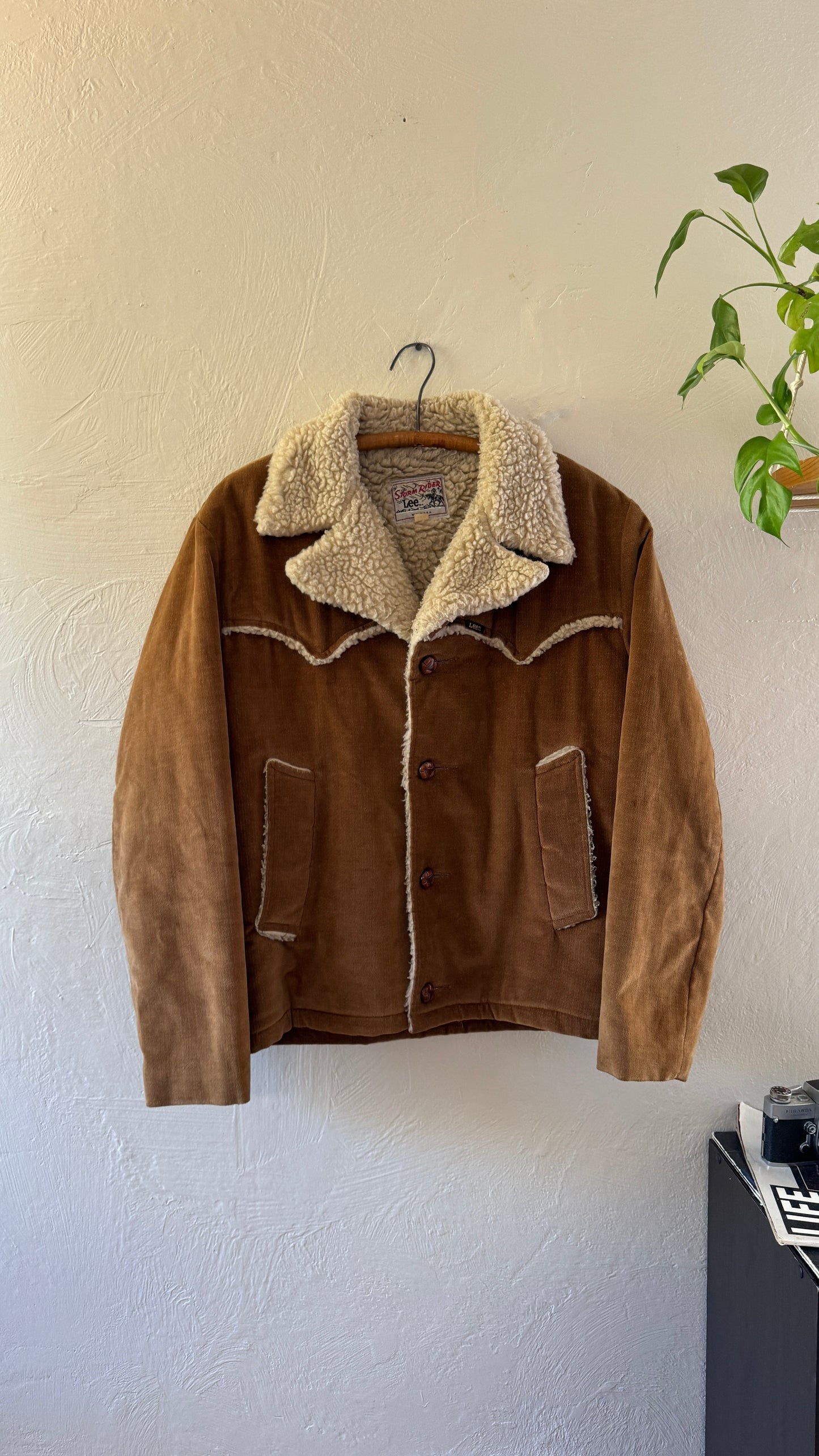 1970s Lee Storm Rider Sherpa Suede Western Jacket