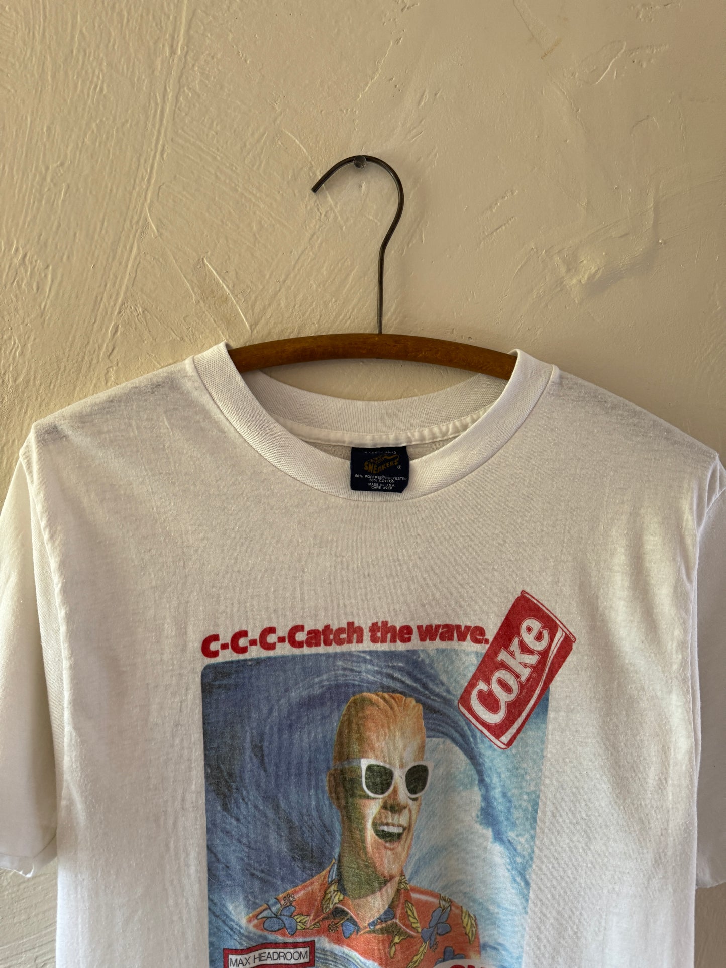 1980s Coca-Cola Catch the Weave Max Headroom T-Shirt