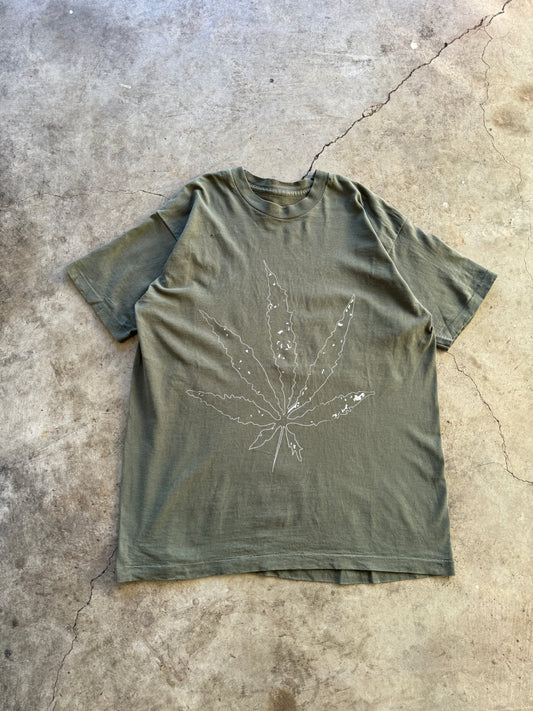 1990s Weed Plant Graphic T-Shirt