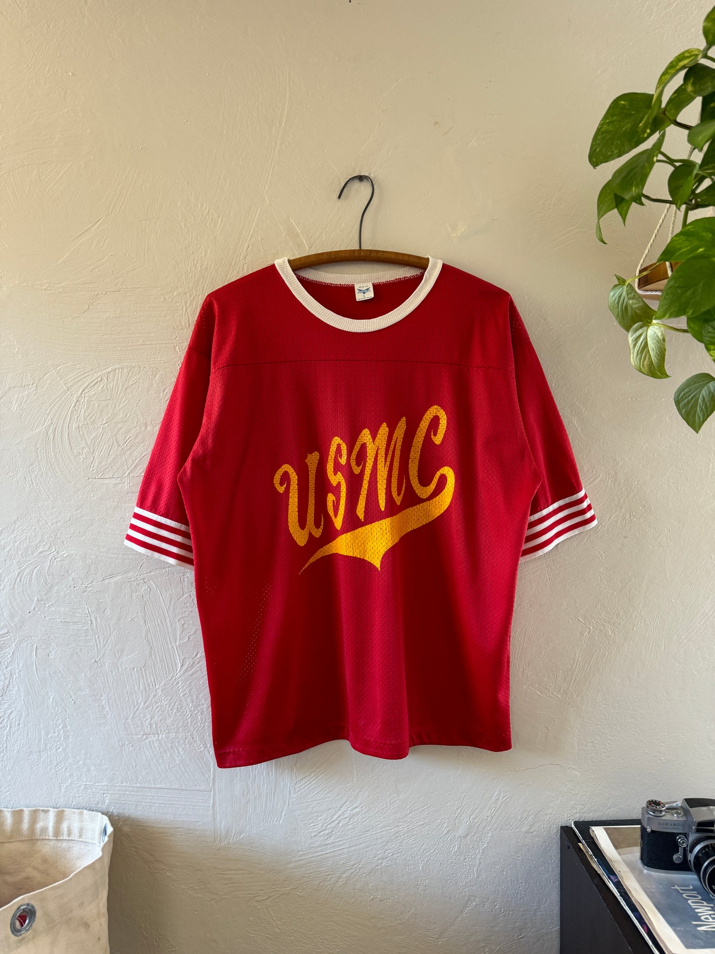 1970s USMC Marine Corps Mesh Jersey T-Shirt