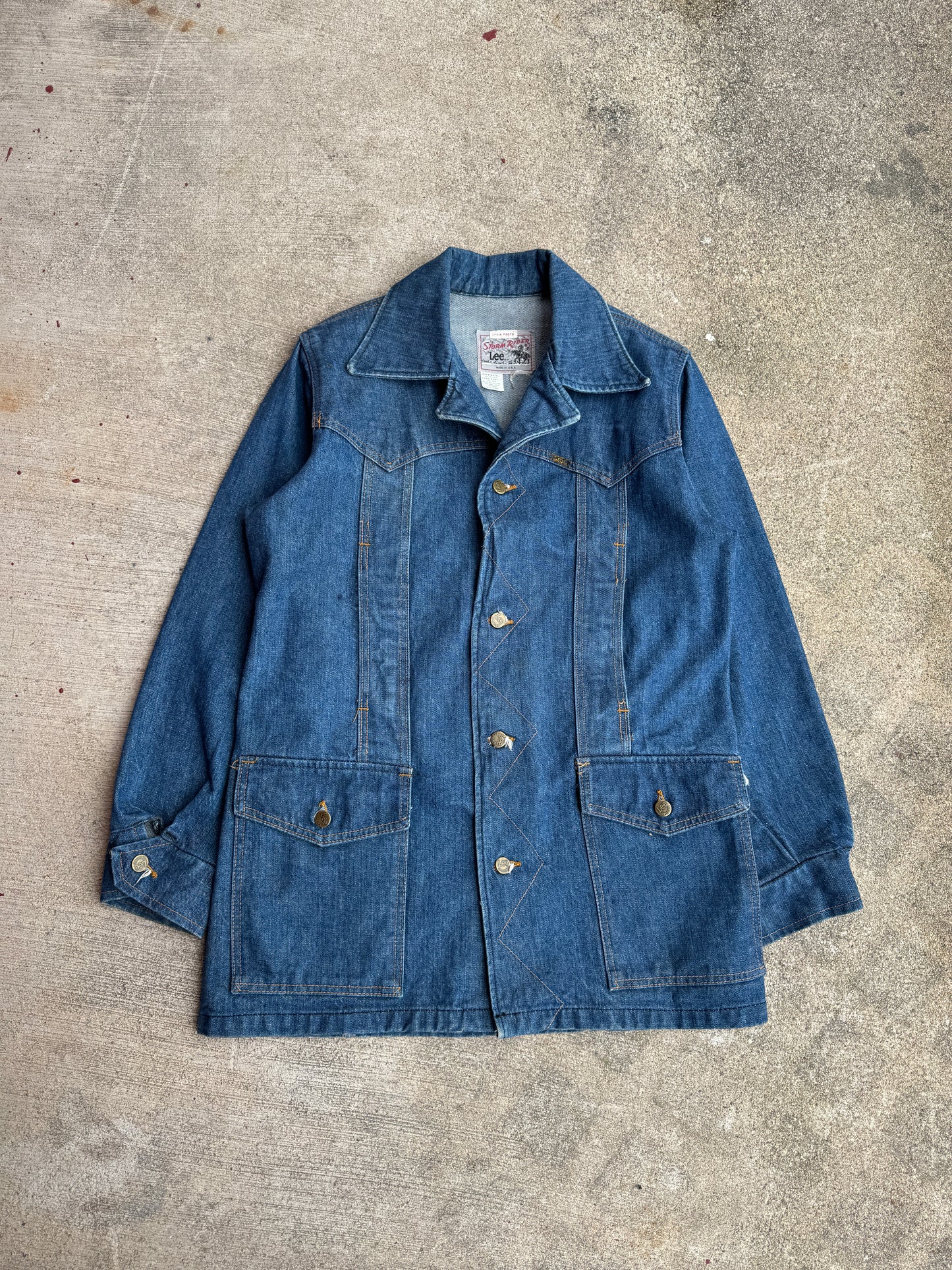 1970s Lee Storm Rider Western Denim Chore Coat