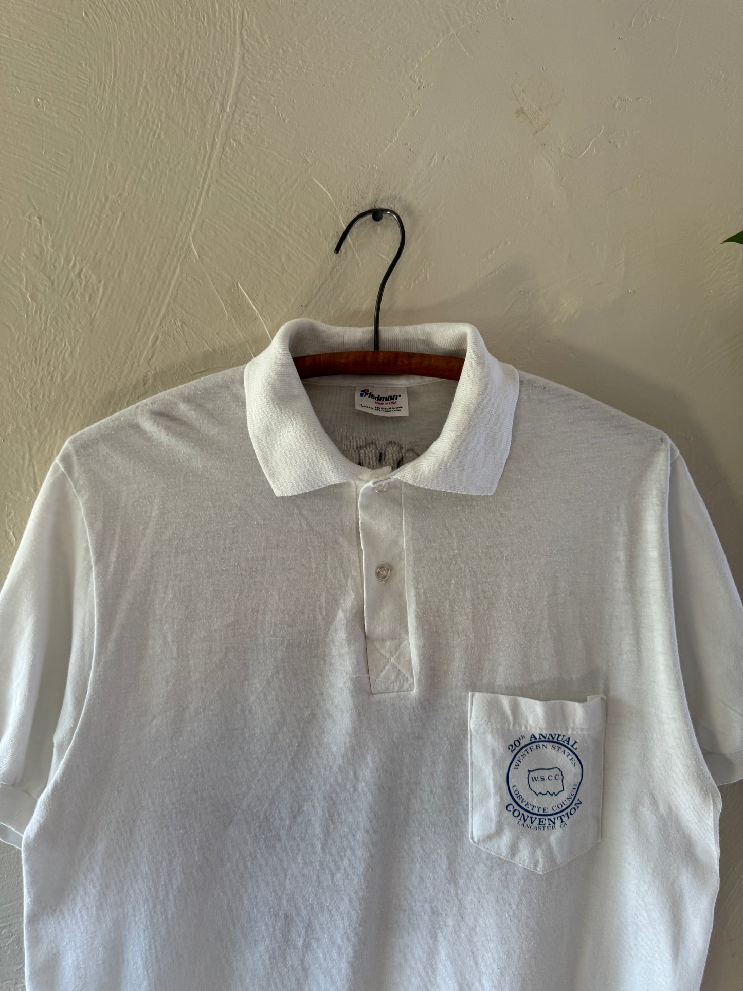 1980s Air Brushed Valley Vettes Racing Polo Shirt