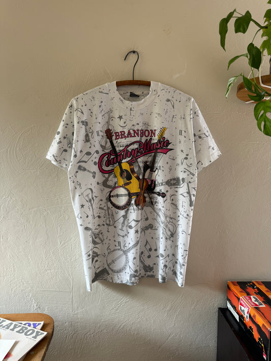 1990s Branson Country Music All Over Print T-Shirt