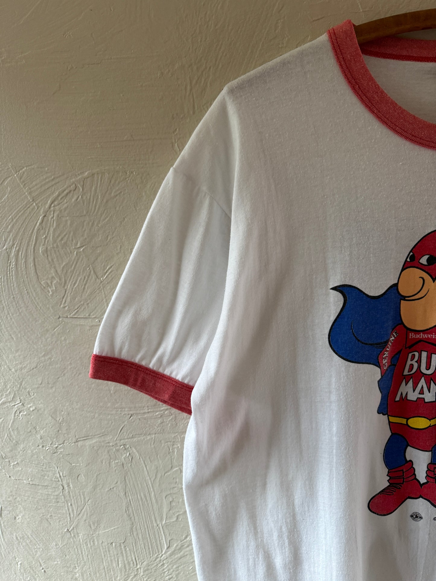 1980s Budweiser Budman Ringer T-Shirt