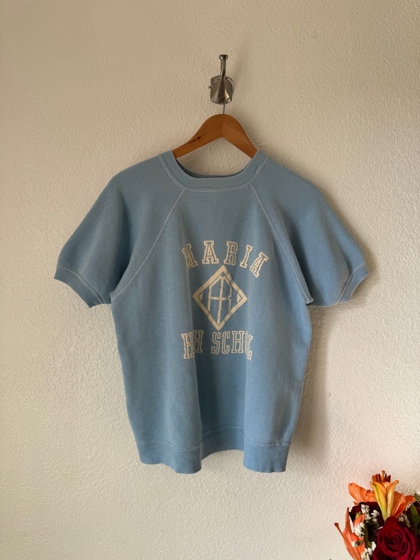 1960/70s Maria High School Short Sleeve Sweater