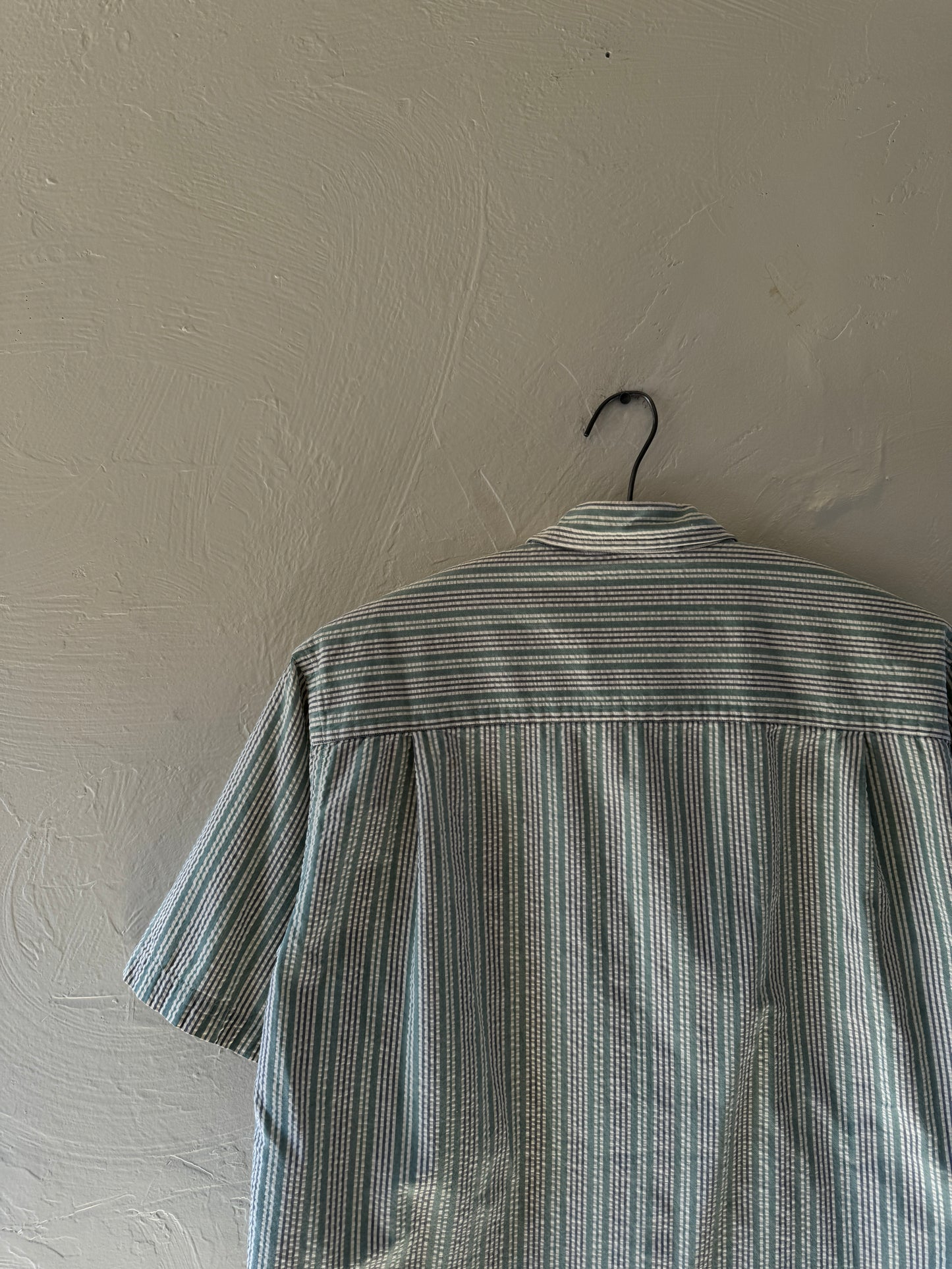 1970/80s LL Bean Stripped Button Down Short Sleeve Shirt (1)