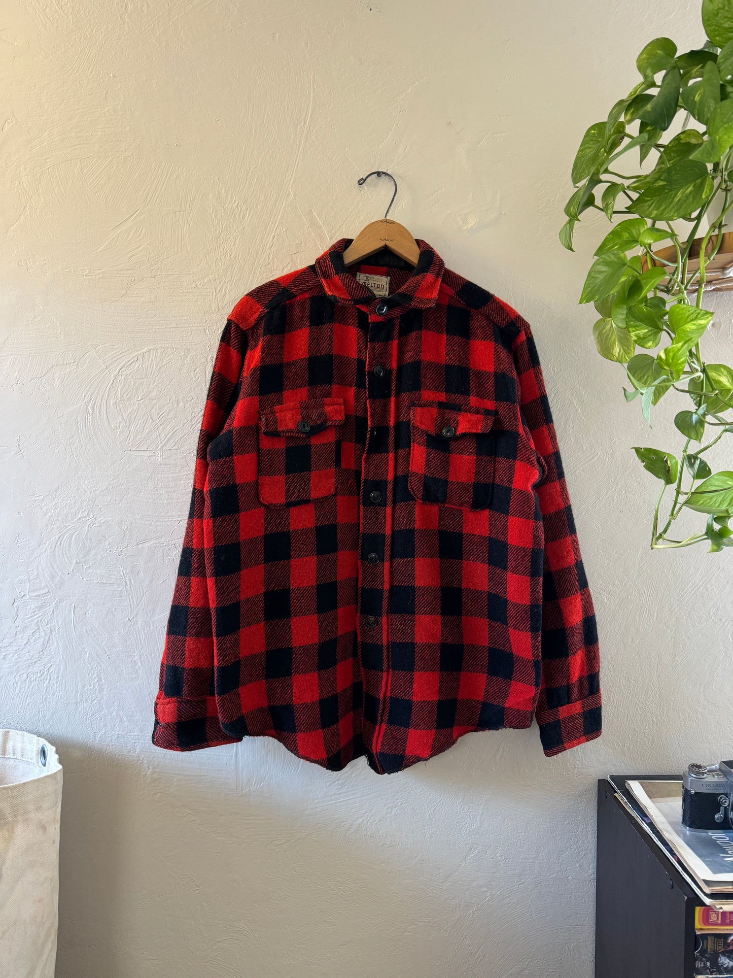 1950/60s Melton Wintermaster Buffalo Plaid Button Up Flannel